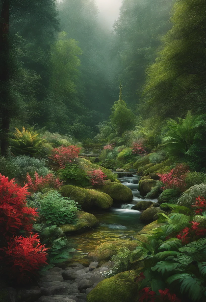 make me this drawing with plants