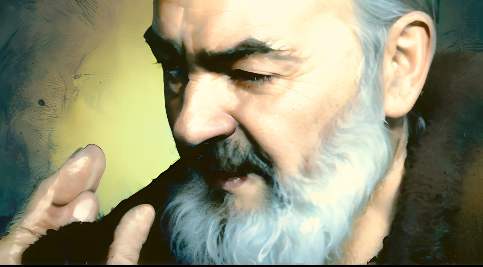 imagem de um homem com barba e bigode, Herman Nitsch, Khomeini, Fritz Willis, Kubrick, arte deslumbrante, Hermann Nitsch, Rodolfo Belarski, Ilya Kuyshinov, inspired by Mór Adler, Ivan Aivakovsky, breathtaking art, Stanly Kubrick, Sviatoslav Gerasimchuk