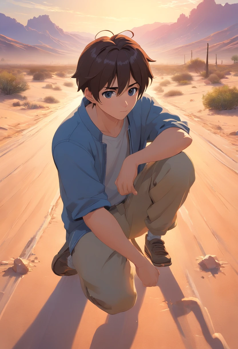 ""Create a Disney 3D-style illustration of a dusty road in the Judean desert where the incident took place. Emphasize the realism and attention to detail in the environment, including the texture of the dusty road, the desert landscape, and the soft lighting from the sun. Make the scene feel immersive and inviting.
Place the injured man in the foreground, paying careful attention to his pose, facial expression, and clothing. Ensure that his injuries are visible and convey a sense of vulnerability and suffering. Use Disney's characteristic style to make the character relatable and sympathetic.
Remember to infuse emotion into the scene, capturing the essence of compassion and the moral lesson of the story. This 3D artwork should transport viewers into the heart of the parable, evoking empathy and understanding."
