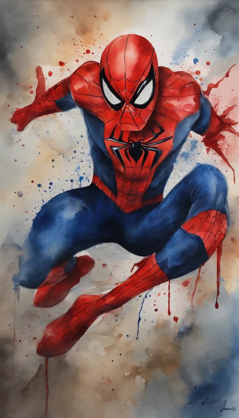 Homem aranha,realista,hiper realismo, Athletic muscle,com o trage vermelho e azul saturado com textura. E uma jaqueta por cima do traje