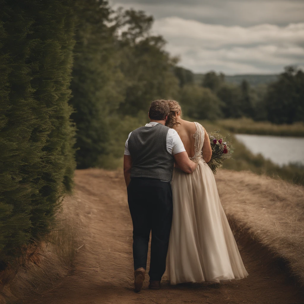 Irish countryside where there is vintage romance and a bicycle on the ground 
