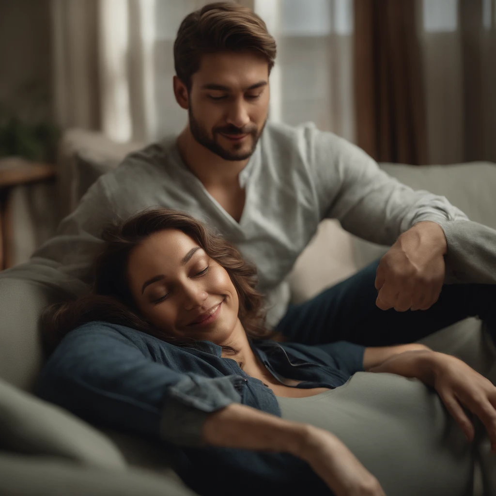 (best quality,ultra-detailed),(photorealistic:1.37),a couple supporting each other in a mutual activity,studio lighting,soft colors,subtle shadows,precise brushstrokes,beautifully rendered expressions,engaging atmosphere,emotionally connected,attention to small details,artistic composition,meaningful interaction,realistic textures,vivid colors,impeccable realism,warm and inviting environment,expertly crafted figures,happy and relaxed mood,focus on facial features,graceful movements of the couple,loving gestures,pleasing harmony between the couple,impressionist style,painterly strokes,implied movement,captivating storytelling.
