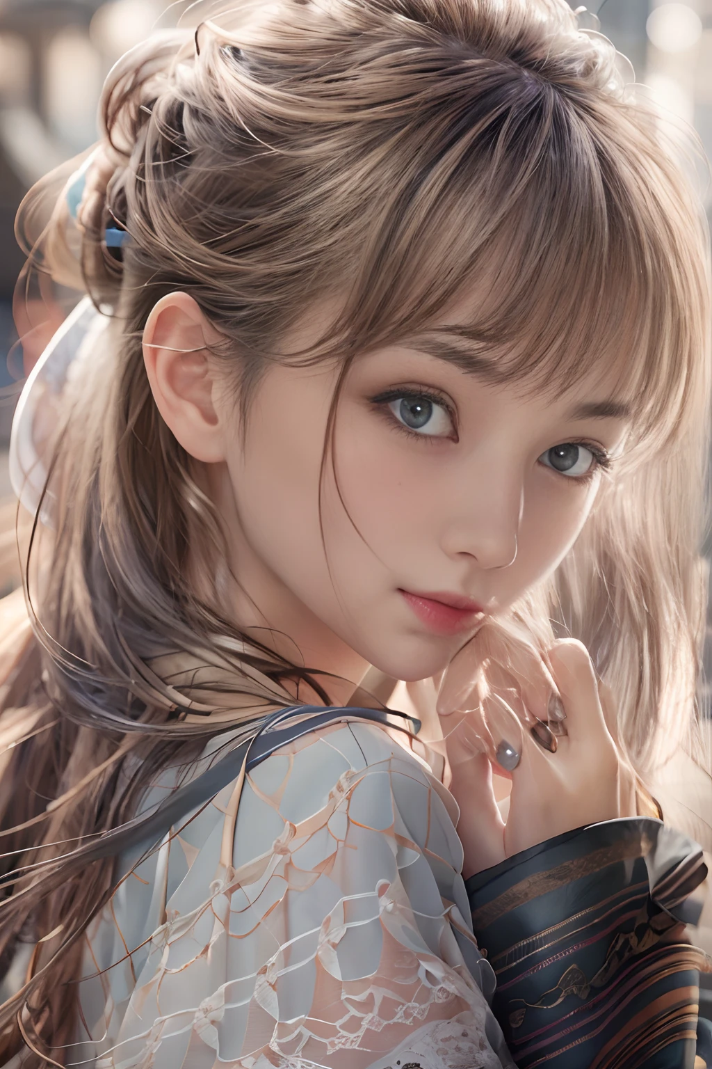Best quality,masterpiece,ultra high res,(photorealistic:1.4),1girl,shoulder,charming,Looking at the camera,