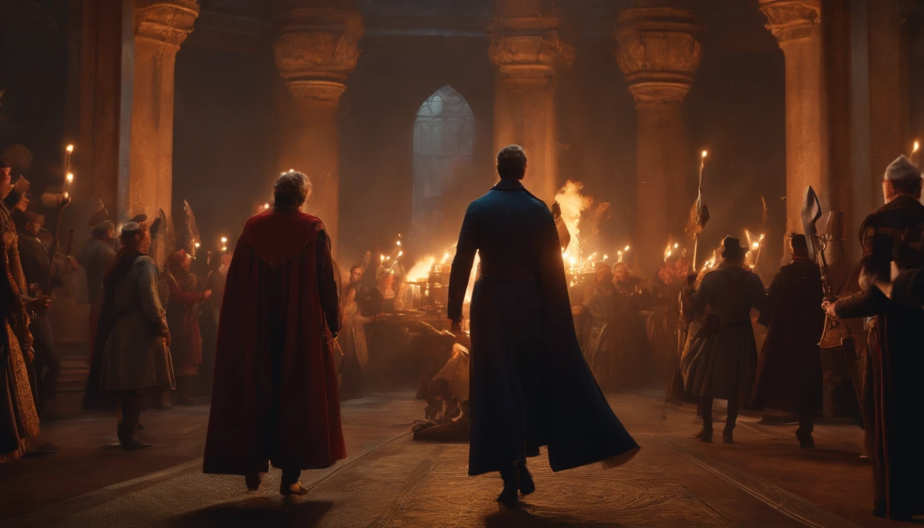 best quality,4k,highres,masterpiece:1.2,ultra-detailed,realistic:1.37,illustration,scenes of a chain of events unfolding,people in motion,characters in different costumes,dynamic composition,colorful and vibrant palette,soft natural lighting,detailed facial expressions,expressive body language,emotions captured in every frame,movements frozen in time,subtle textures and brush strokes,an intriguing storyline depicted,wonderful sense of depth and perspective,rich storytelling,impressive attention to detail,imagination brought to life,sparkling highlights and deep shadows,every frame a masterpiece,immersive and engaging experience,woven narrative threads,mesmerizing and captivating moments.