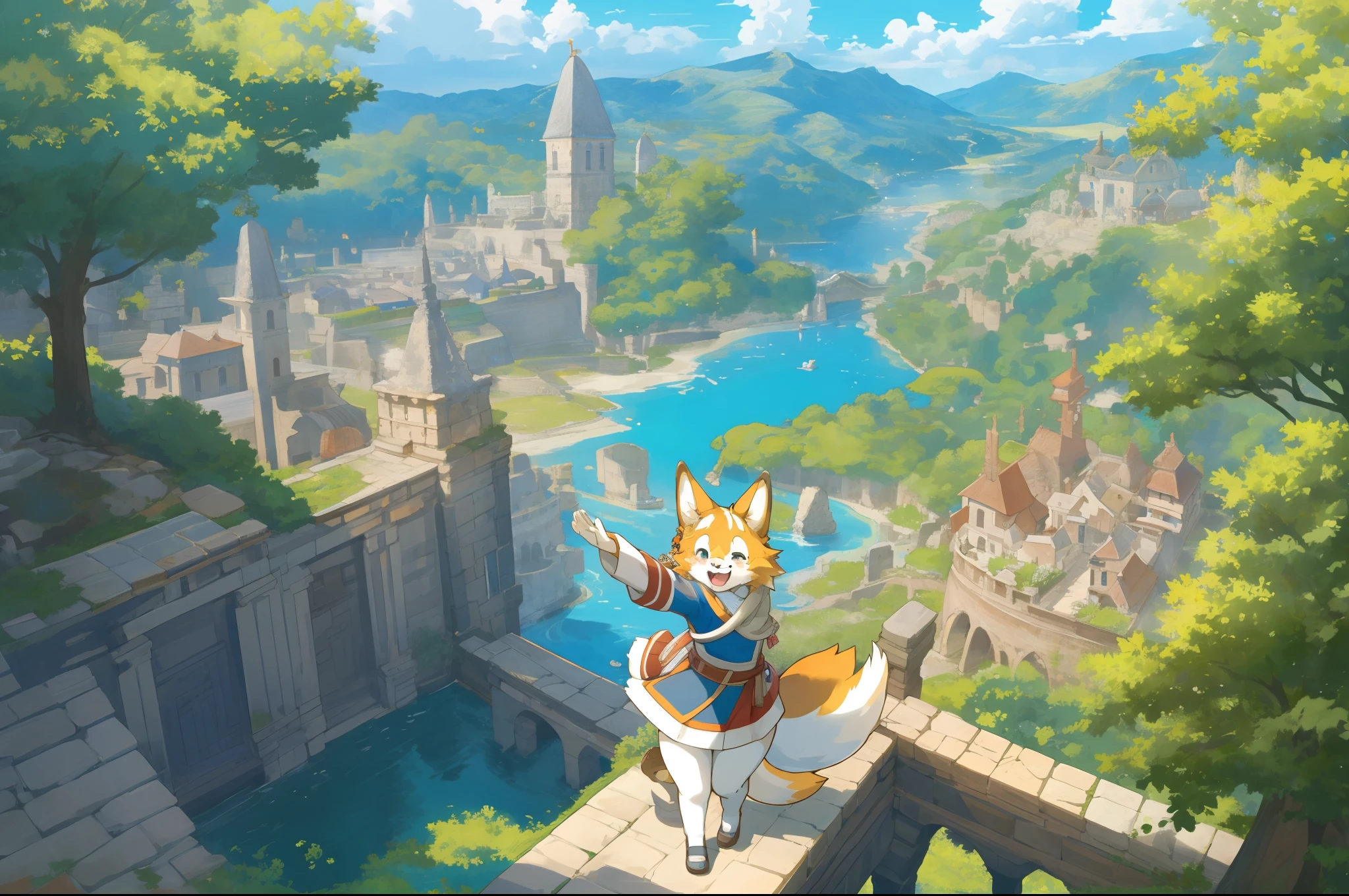super high resolution, detailed background, World Heritage Site, 6+boys, 6+girls, Happy, joyful, absurdres(Photos of solo travelers)(kemono, furry anthro),
