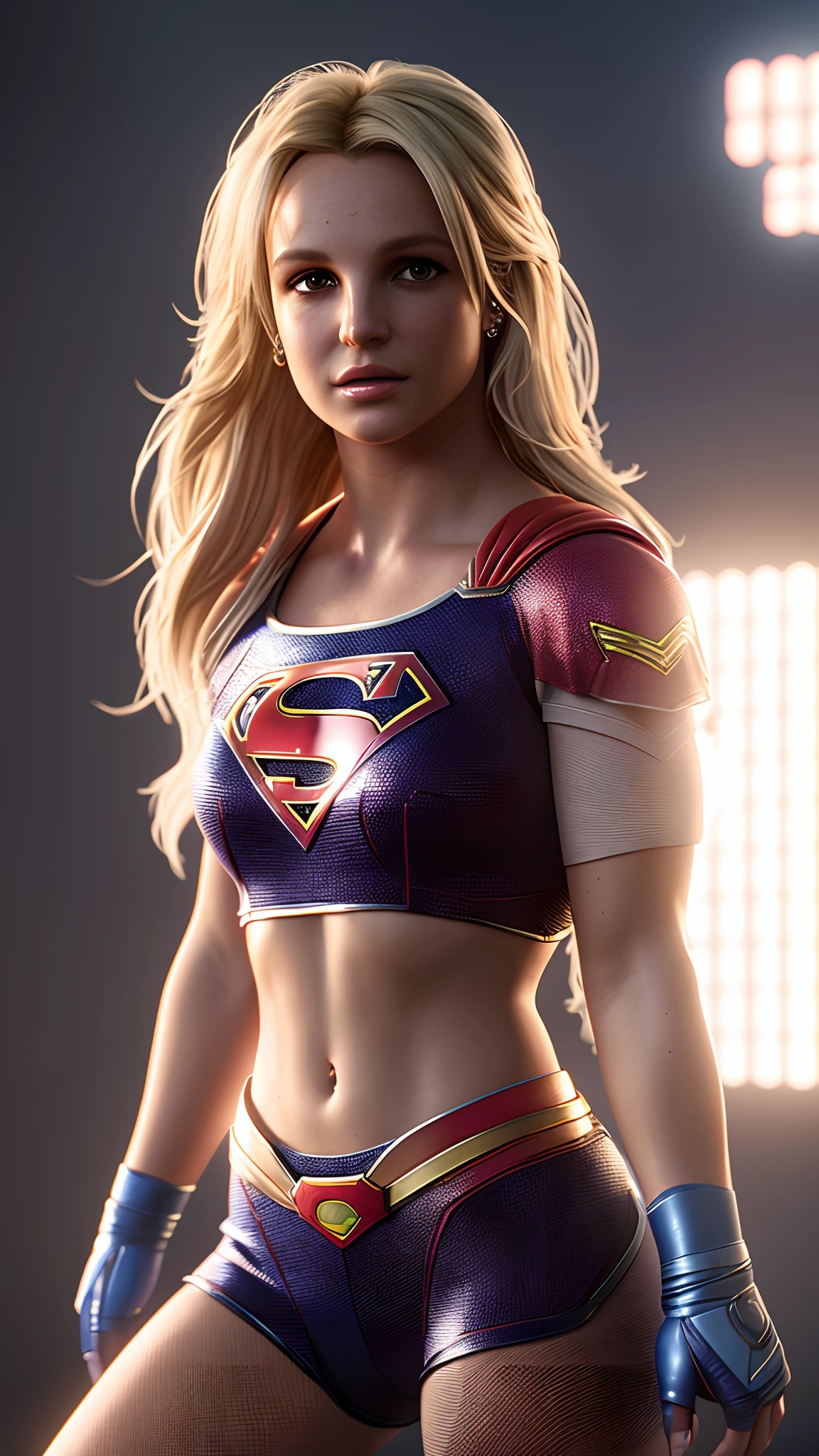 ((From a straight above, birds-eye perspective)), Supergirl, (muscular:1.5), long flowing hair, blue eyes, flirtatious smile, abs, Real Life, full bodyshot, (Ultra Realistic:1.5), Photorealism, Photography, 8K UHD, Photo, HDR, Complex and Elegant, Highly Detailed, Sharp Focus, Stunning, Beautiful, (Gorgeous: 1.2), Best Quality 1:1, Ultra Detail: 1.2, Best Shadows, 8k: 1.1), (beautiful detailed face), high contrast, (perfect lighting: 1.2), ((cinematic light)), colorful, hyper-detail, dramatic light, intricate detail, photograph by arny freytag, (head tilted back:1.7), looking up and left at viewer, leaning back, (selfie view from left above:1.7), muscular, (arms reaching straight up overhead:1.8), (off center focus:1.5), (lifting man overhead)