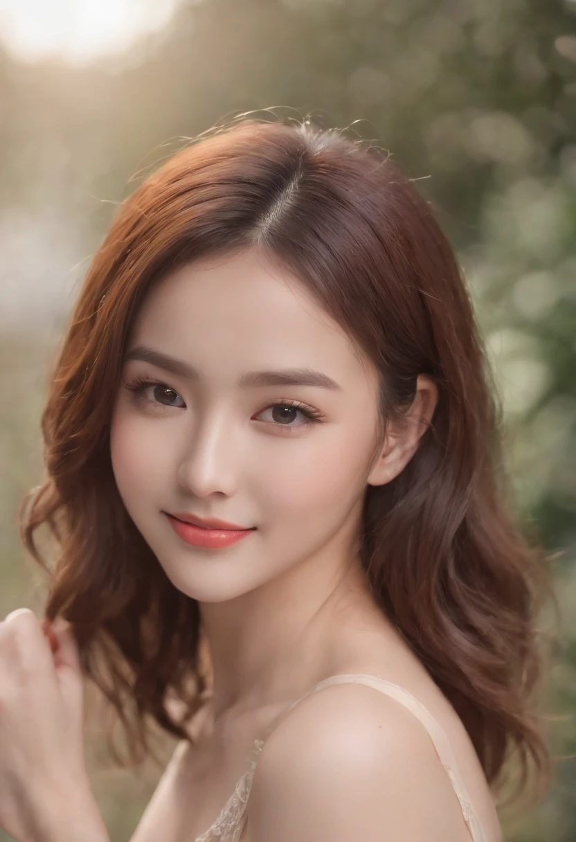 8K raw photos、Beautie:2.0、24 year old、japanes、cute little、cleavage of the breast、((cheer girl:1.5))、a miniskirt、beautiful eyes finely detailed、Eye lashes、((Brown eyes:1.2))、Beautiful double eyelids、eyeshadows、Perfect eye makeup、((A smile:1.6))、Beautiful and thin legs、(chestnut-colored hair)、Medium Hair、fluffy hair、stadio、Daytime、Latina、Photorealsitic:1.9、Sexy navel、Skinny Legs、tthin eyebrows、Tear bag、lofty nose、((Highly sexual))