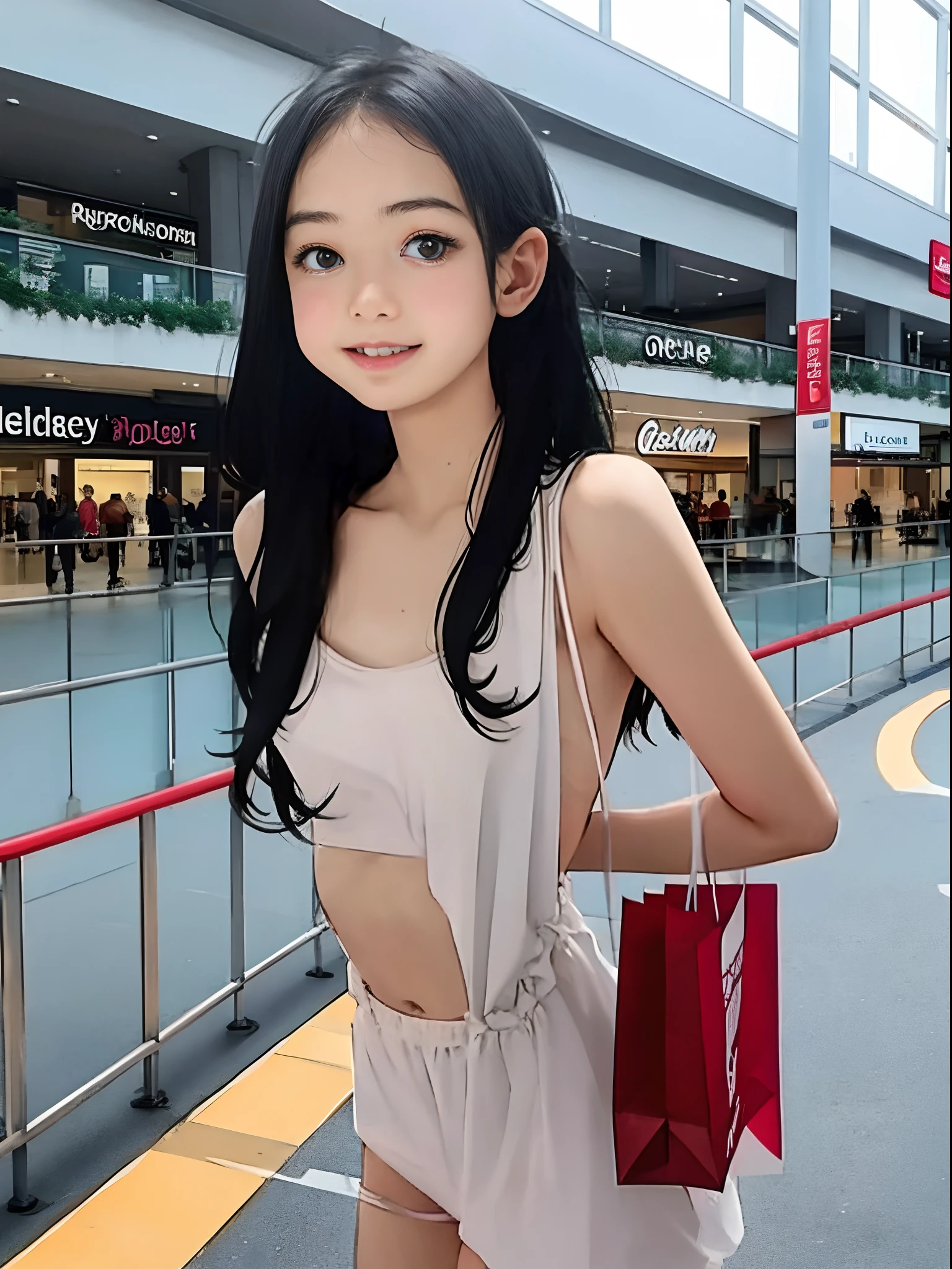 -teen girl nakedshopping mall