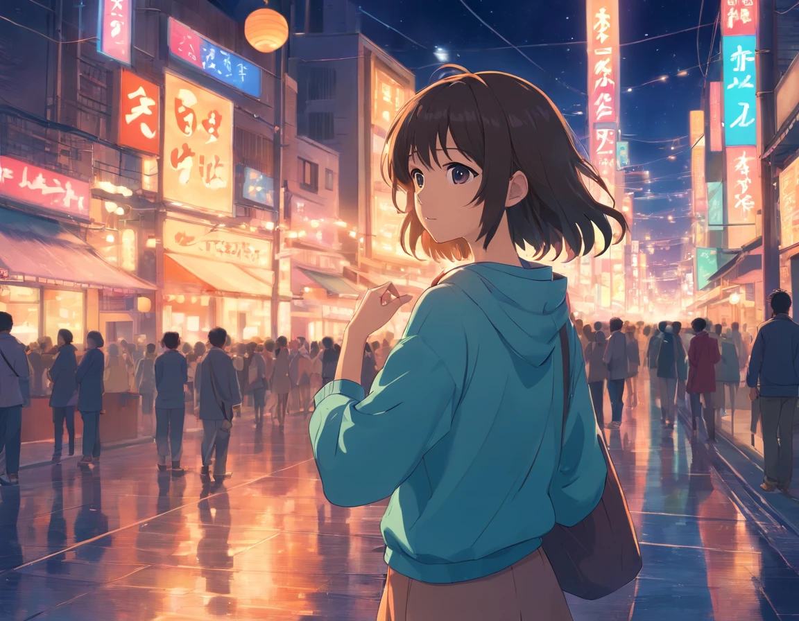tmasterpiece, melhor qualidade, FilmStill, Soft lighting and Warm, a noite, (Sparks: 0,7), estrela cadente, movimento, NOhumans, Sem namorada, scenecy, Japan, NOhumans, apenas paisagem, fim do mundo