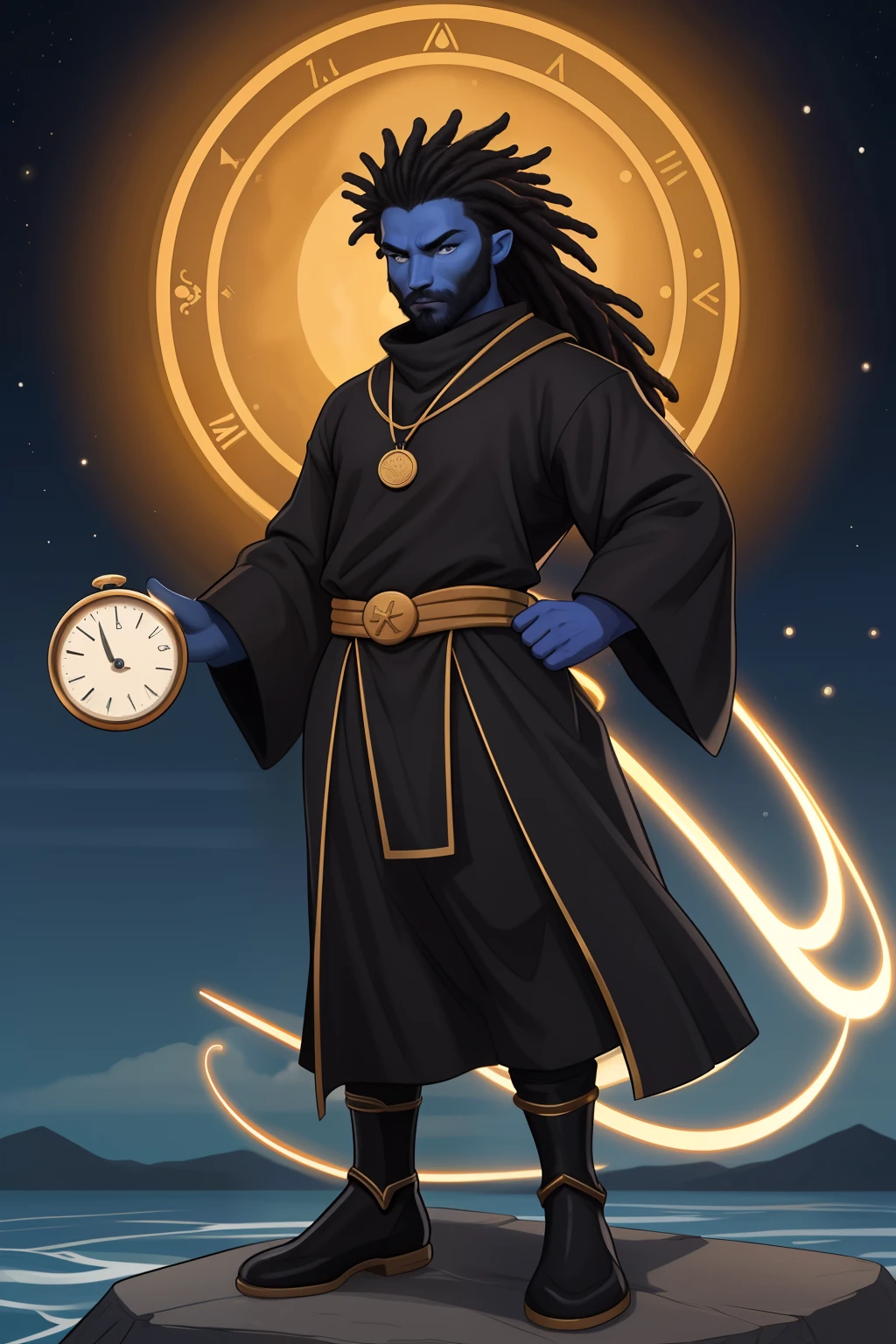 A closeup of a man person holding a scale with a watch, libra symbol, zodiac libra sign, Libra, advogado, advogado de defesa, accurate court, Justice, lei alinhada, imagem de perfil, Estatura completa, imagem profissional, imagem do avatar, Direito - alinhado, equilibrium, good proportions, juiz, inspirado em Jan , Create an image of a black ninja after an apocalypse in the future afro hair falling forward, Rasta type but braided,tiro de corpo inteiro, tiro de corpo inteiro, , Lightning in the sky, arms extended, olhando para frente, parado no topo de uma montanha, manto e capa vermelhos, cruz brilhante no ar. ,Arte Luz Neon, no escuro da noite, Um navio alto navega pelos mares iluminados pela ,..........lua, estrelas, Colouring, circunstanciado, 4k