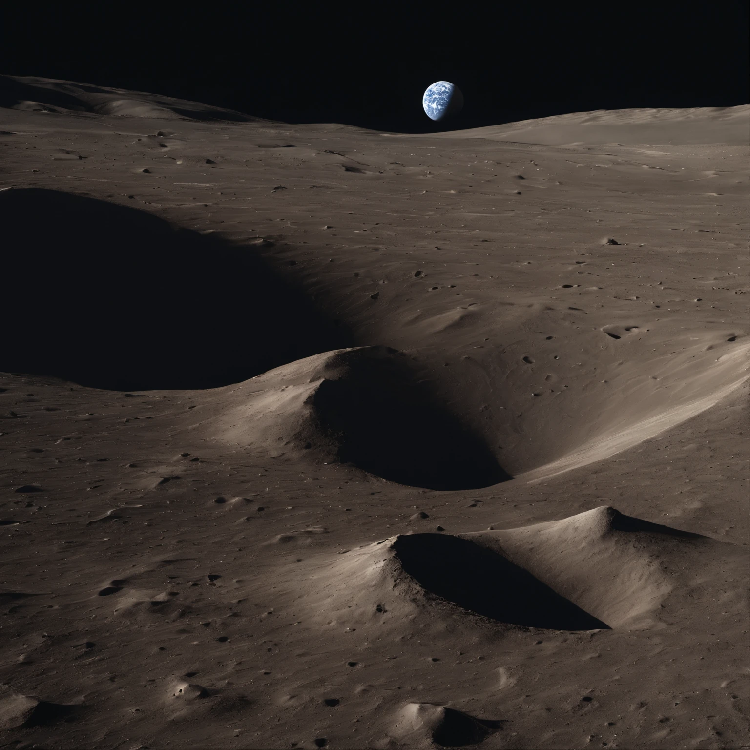 Master Parts、Superior Quality、superior image quality、The 8k quality、Beautiful pictures of the starry sky、magnifica、Arched Milky Way:1.25、Alafed view of Earth from the lunar surface:1.25, Lunar surface, space photo, on the moon, moon background, moon background, on the moon, Lunar soil, space photo, moonscape, Focus on the Moon, On Moon, Numerous craters, Seeing the Earth from the surface of the moon:1.9, big earth in the sky:1.9, Dark Blue Universe:1.9