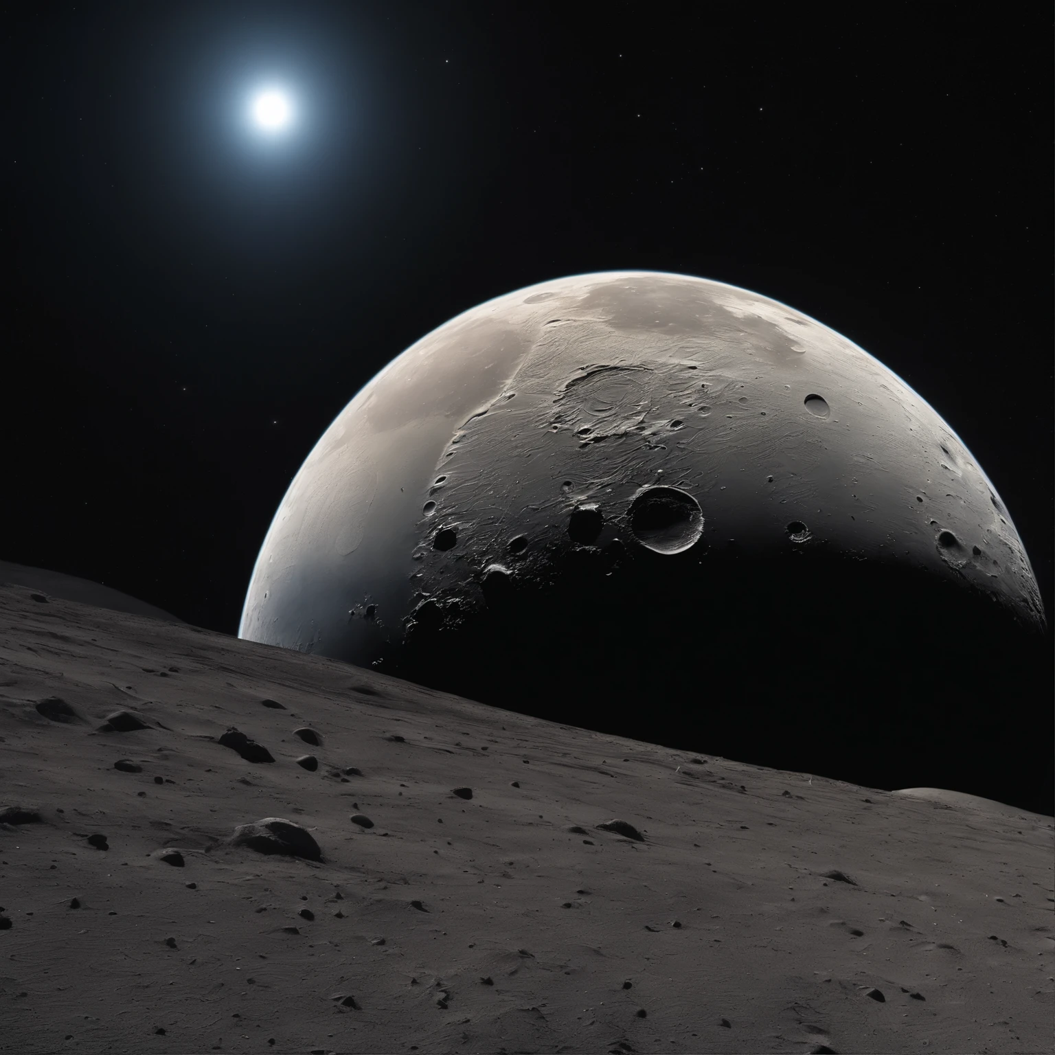 Master Parts、Superior Quality、superior image quality、The 8k quality、Beautiful pictures of the starry sky、magnifica、Arched Milky Way:1.25、Alafed view of Earth from the lunar surface:1.25, Lunar surface, space photo, on the moon, moon background, moon background, on the moon, Lunar soil, space photo, moonscape, Focus on the Moon, On Moon, Numerous craters, Seeing the Earth from the surface of the moon:1.9, big earth in the sky:1.9