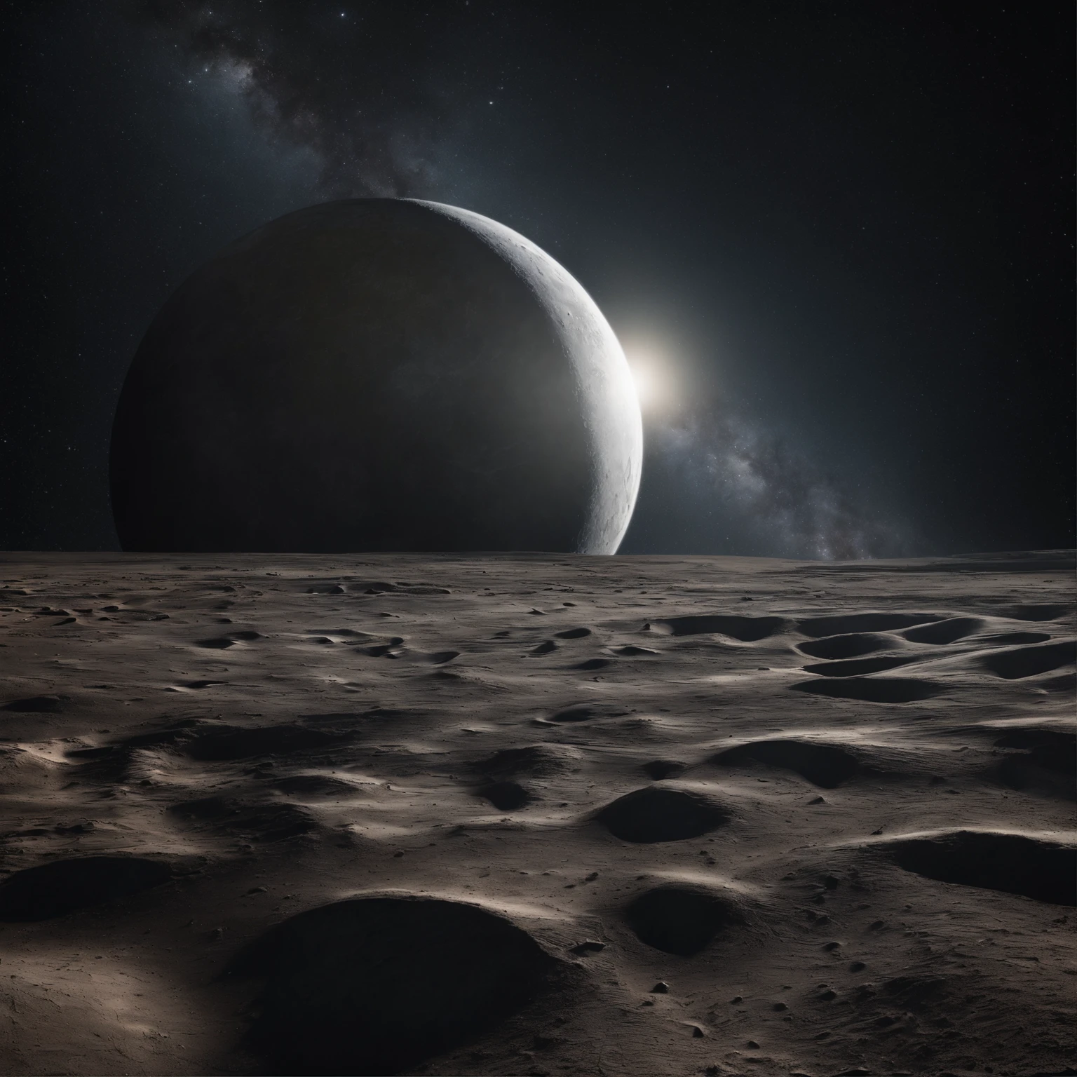 Master Parts、Superior Quality、superior image quality、The 8k quality、Beautiful pictures of the starry sky、magnifica、Arched Milky Way:1.25、Alafed view of Earth from the lunar surface:1.25, Lunar surface, space photo, on the moon, moon background, moon background, on the moon, Lunar soil, space photo, moonscape, Focus on the Moon, On Moon, Numerous craters, Seeing the Earth from the surface of the moon:1.9, big earth in the sky:1.9
