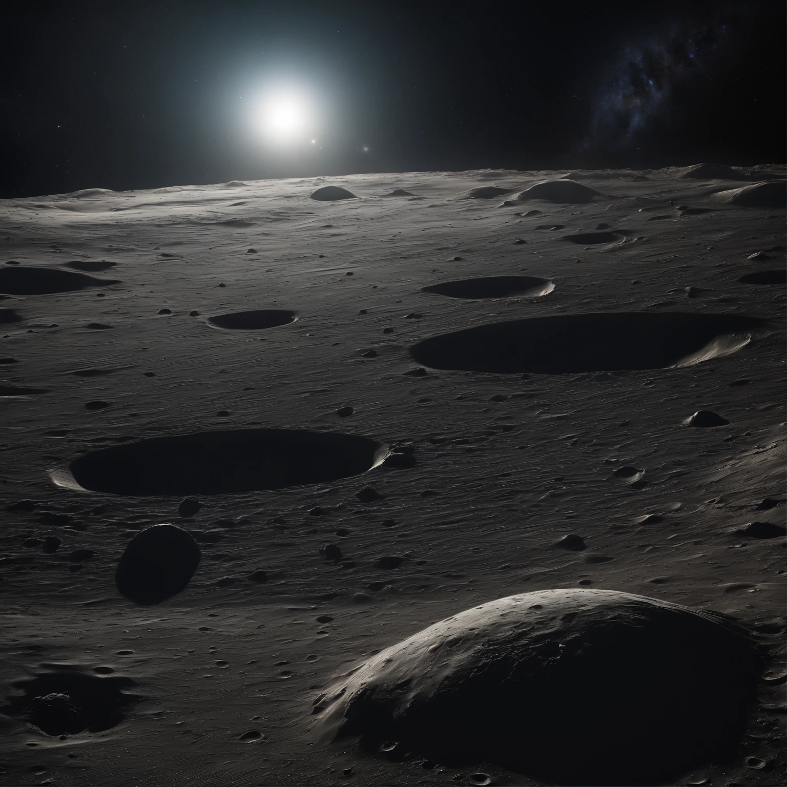 Master Parts、Superior Quality、superior image quality、The 8k quality、Beautiful pictures of the starry sky、magnifica、Arched Milky Way:1.25、Alafed view of Earth from the lunar surface:1.25, Lunar surface, space photo, on the moon, moon background, moon background, on the moon, Lunar soil, space photo, moonscape, Focus on the Moon, On Moon, Numerous craters, Seeing the Earth from the surface of the moon:1.9, big earth in the sky:1.9, Crashed and weathered spaceship