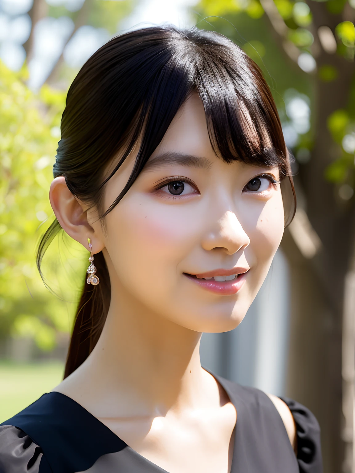 black_dress,
((masterpiece:1.4, best quality)), ((masterpiece, best quality)), (photo realistic:1.4),
professional lighting, physically-based rendering,
extremely detailed eyes and face, eyes with beautiful details,
Japanese idle (Japanese actress),
slender, thin legs,(face_focus:1.3),