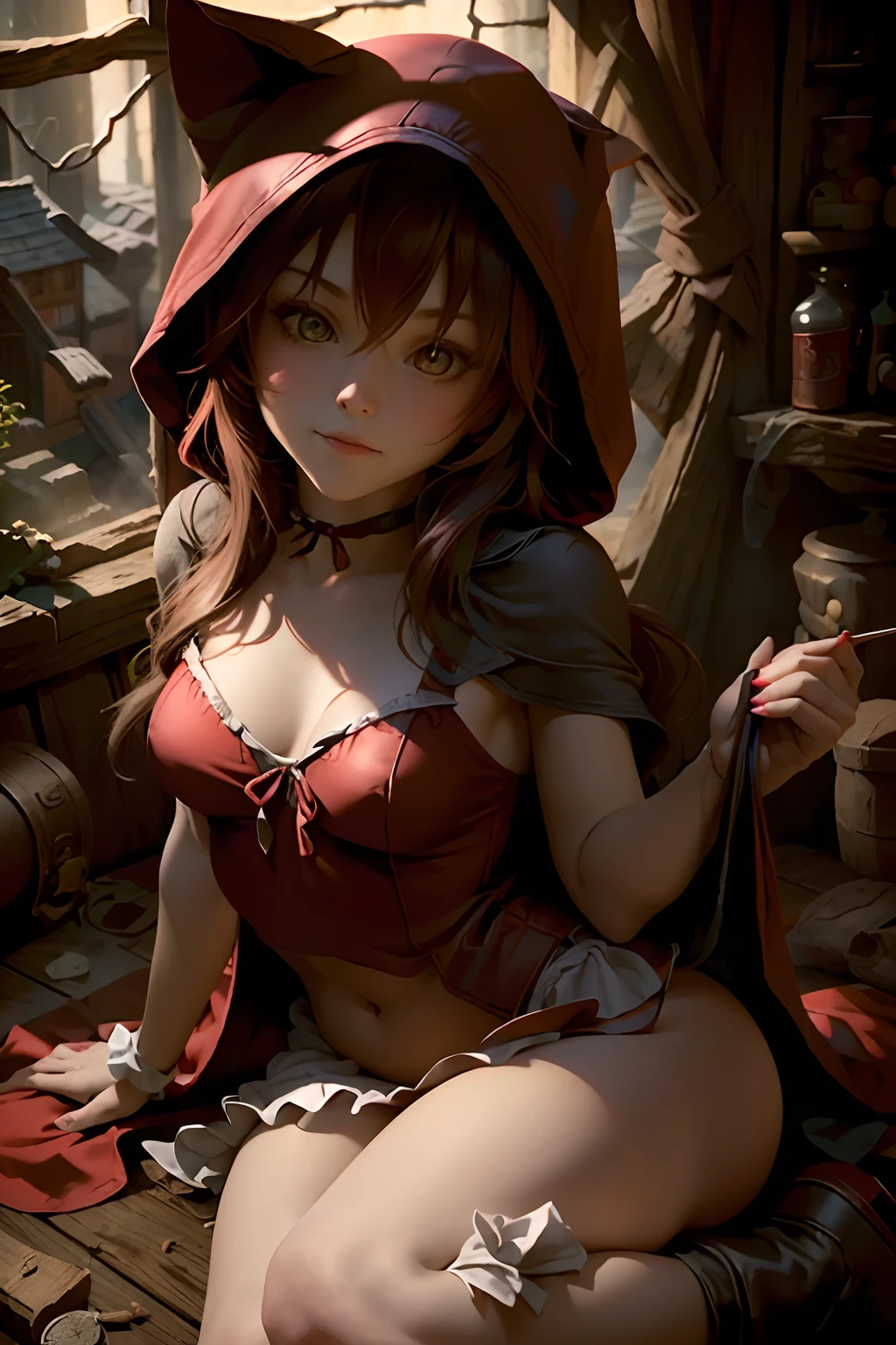 Hey there little red ridding hood. You sure are looking good.