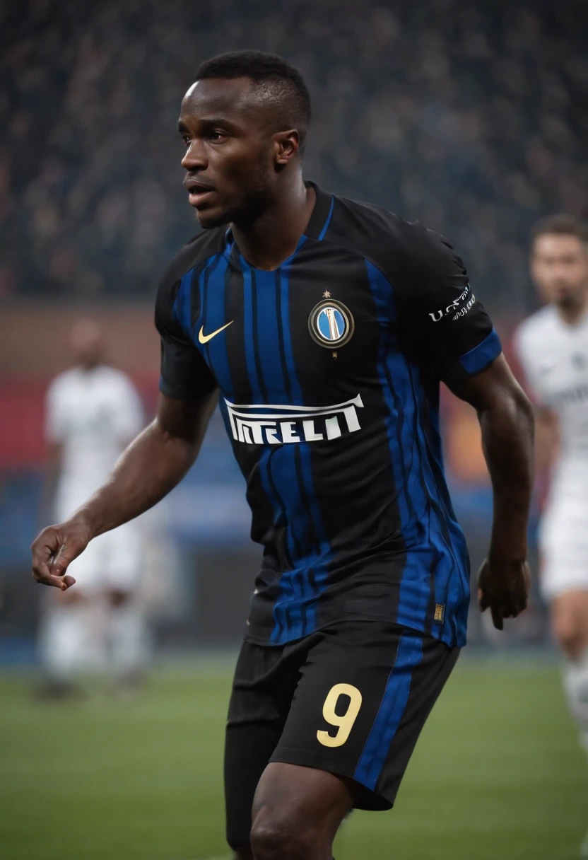 Nigerian Man Soccer Player in Inter Milan