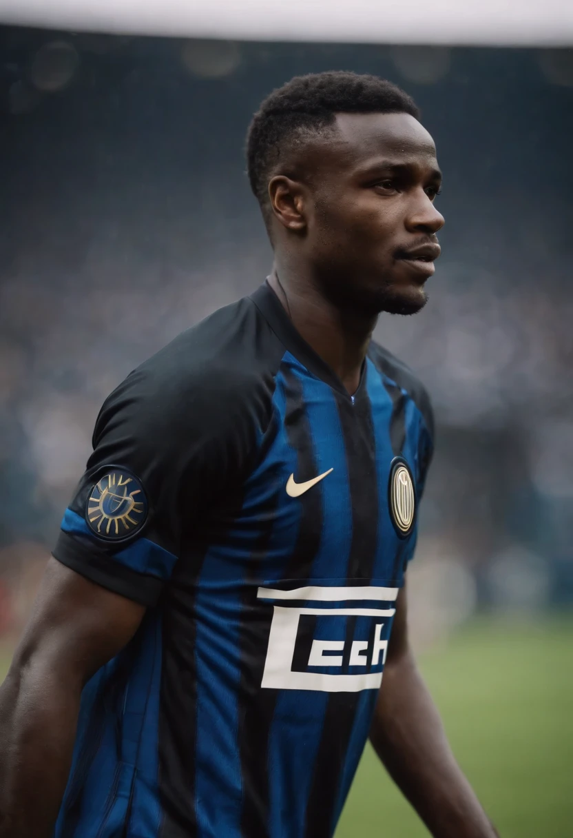 Nigerian Man Soccer Player in Inter Milan