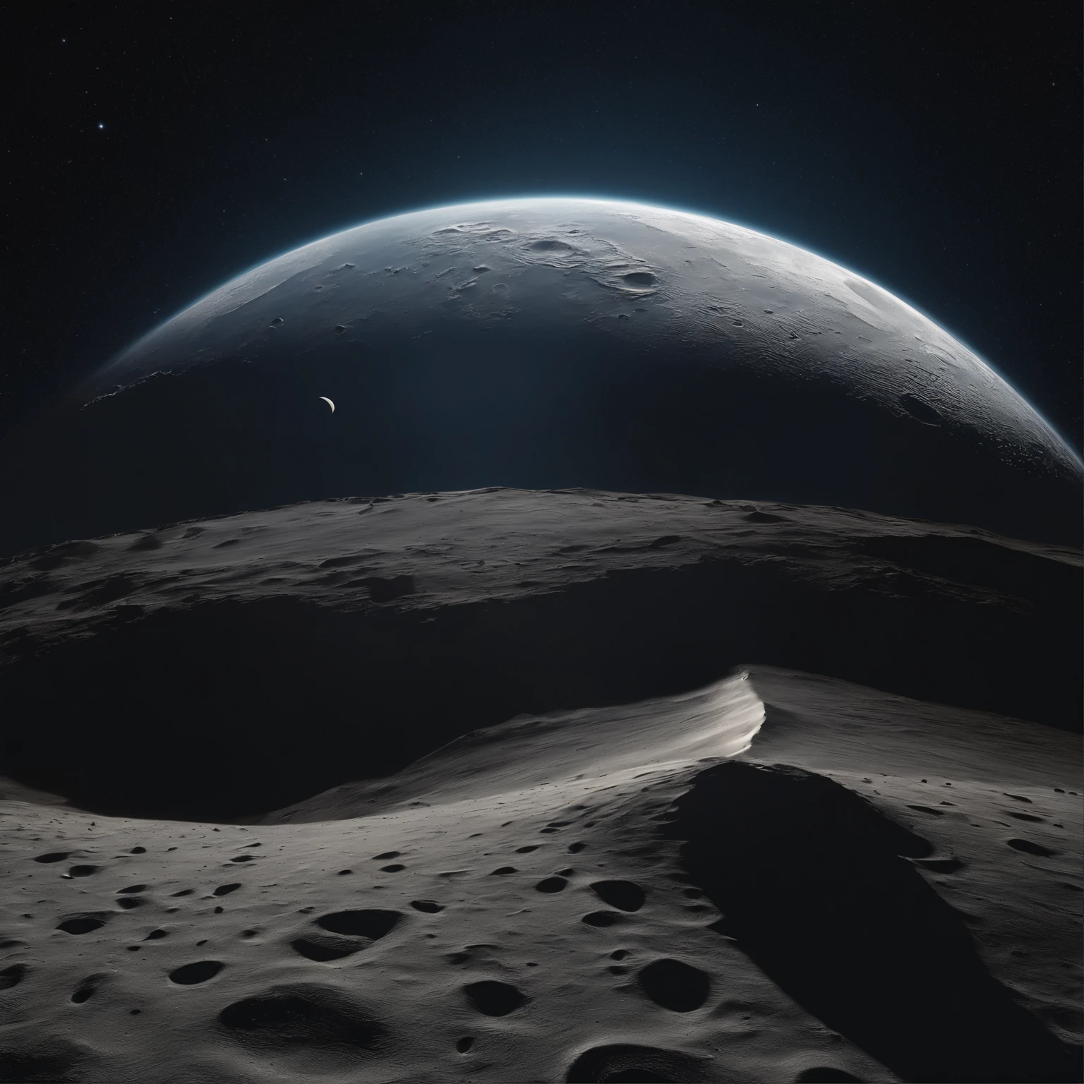 Master Parts、Superior Quality、superior image quality、The 8k quality、Beautiful pictures of the starry sky、magnifica、Arched Milky Way:1.25、Alafed view of Earth from the lunar surface:1.25, Lunar surface, space photo, on the moon, moon background, moon background, on the moon, Lunar soil, space photo, moonscape, Focus on the Moon, On Moon, Numerous craters, Seeing the Earth from the surface of the moon:1.9, big earth in the sky:1.9
