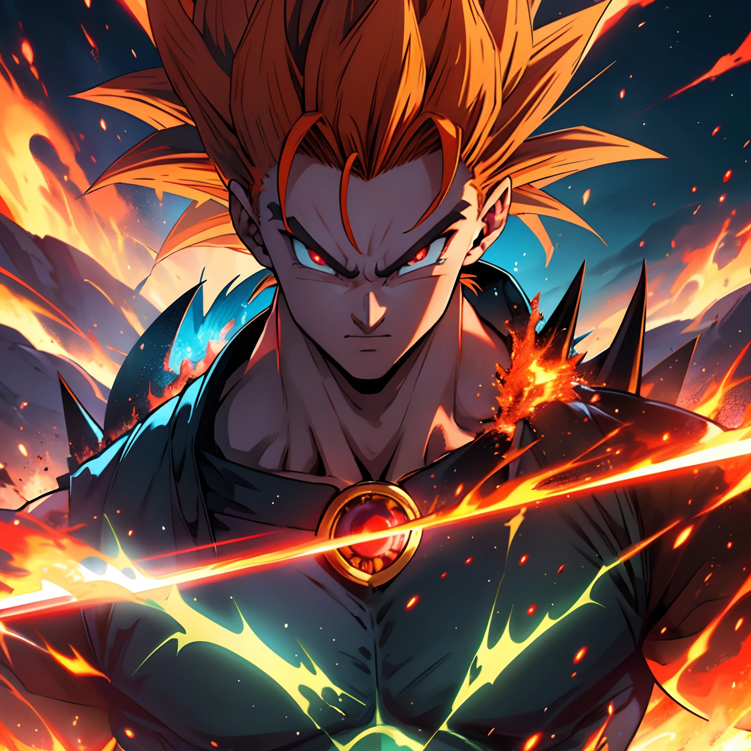 best quality,highres,masterpiece:1.2,portraits,anime,dragon ball,transformed into dragon,ultra-detailed, vibrant colors, fiery transformation, majestic dragon, glowing red eyes, scales and spikes, powerful aura, dynamic pose, epic battle scene, energy beams, intense power, explosive impact, dramatic lighting, flying in the sky, epic transformation