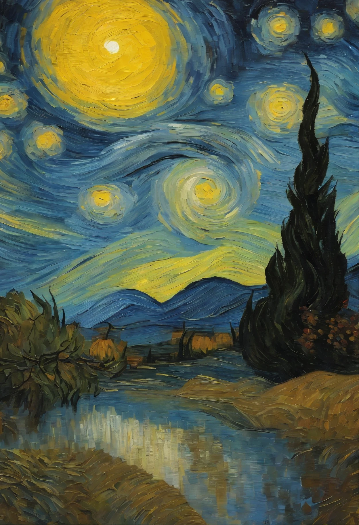 Van Gogh of the Starry Night,. Future Day