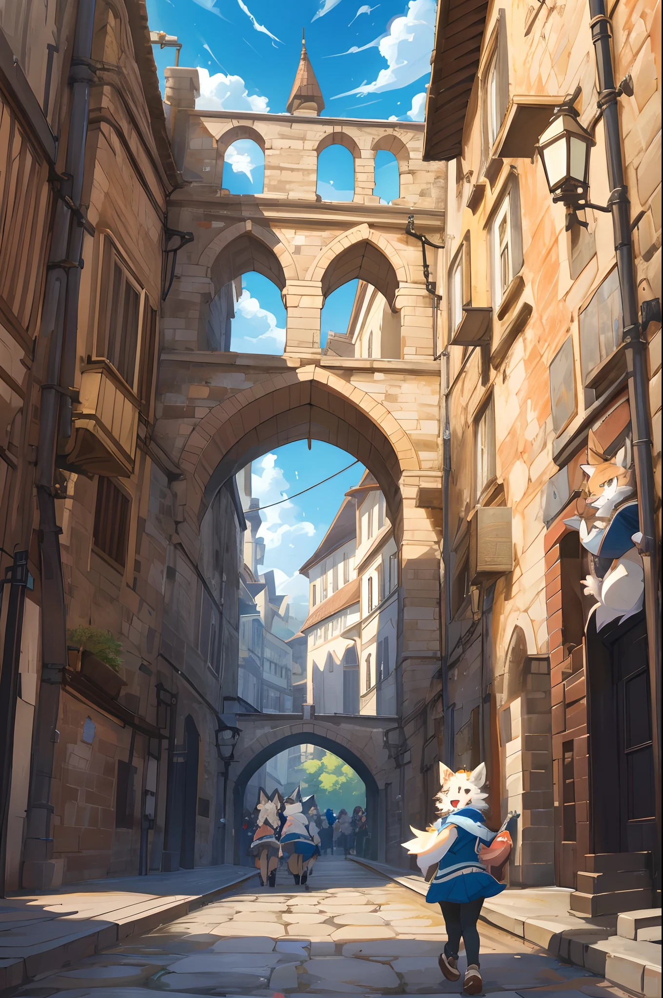 super high resolution, detailed background, World Heritage Site, 6+boys, 6+girls, Happy, joyful, absurdres(Photos of solo travelers)(kemono, furry anthro),