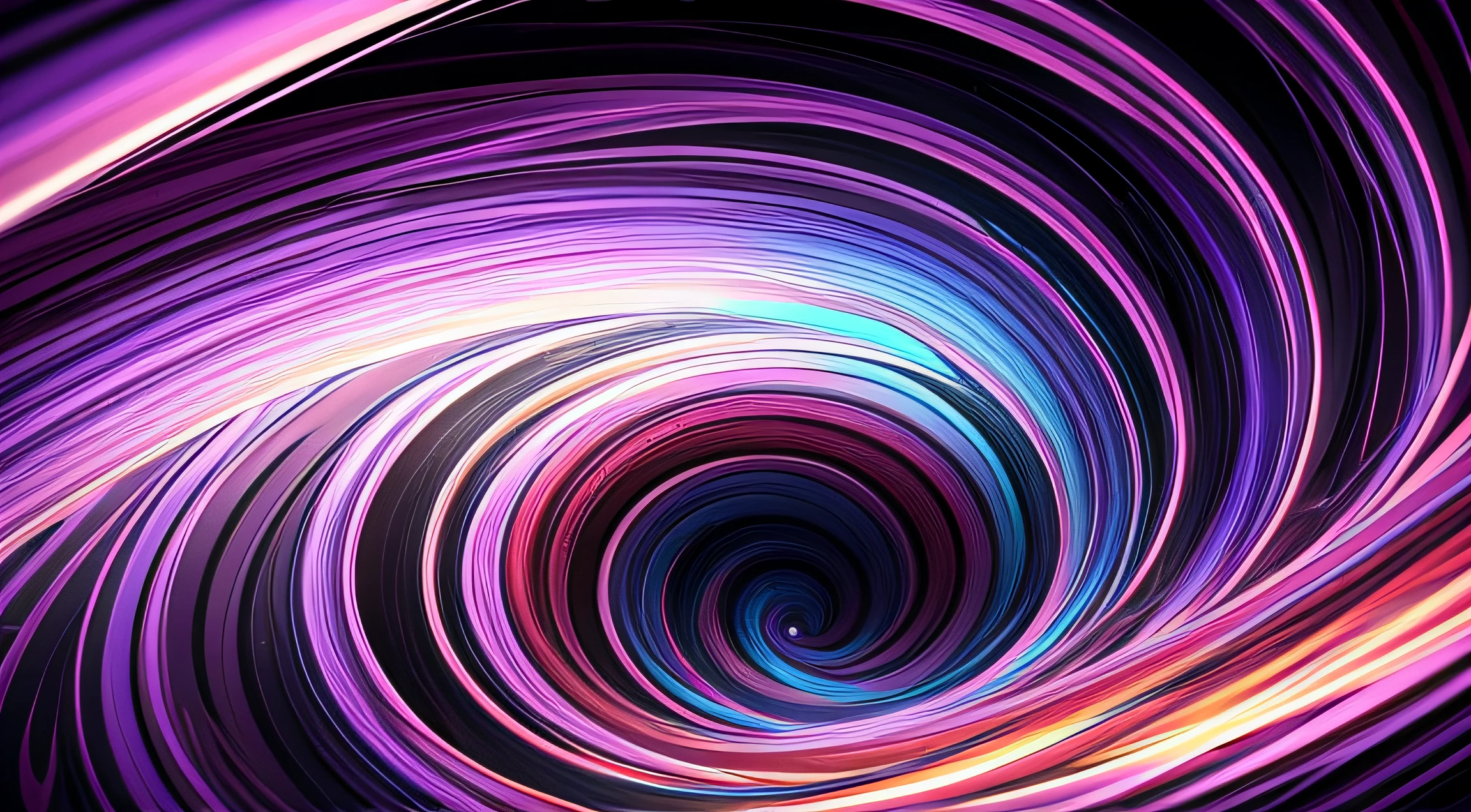swirly vibrant lines, swirly vibrant color lines, fine swirling lines, Vortex tubes,Dreamy。hight contrast