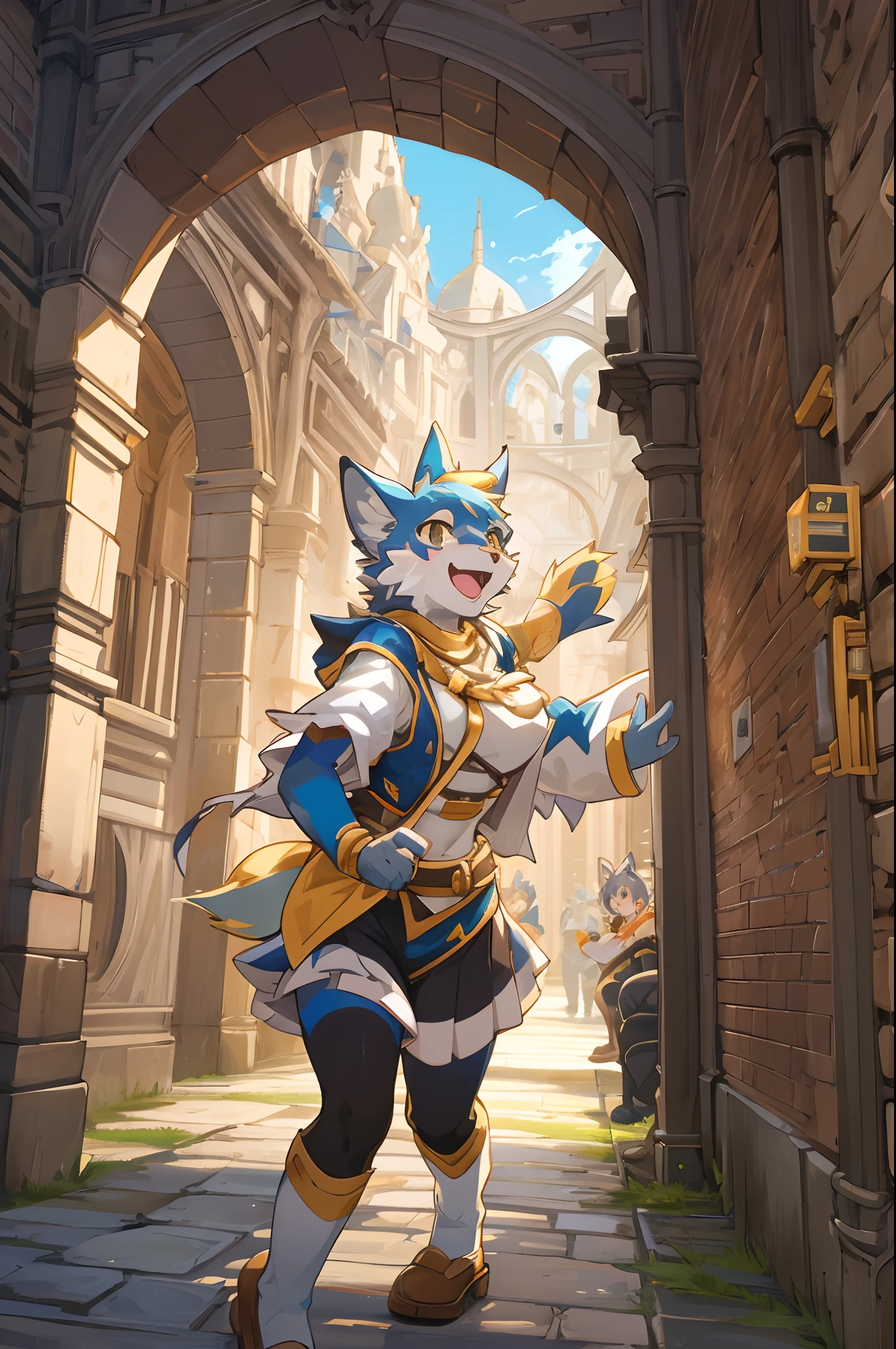 super high resolution, detailed background, World Heritage Site, 6+boys, 6+girls, Happy, joyful, absurdres(Photos of solo travelers)(kemono, furry anthro),
