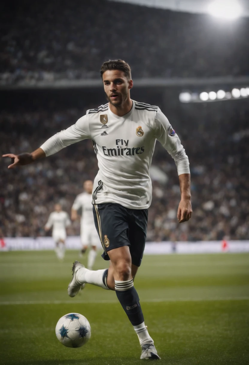 Homem Soccer Player in Real Madrid