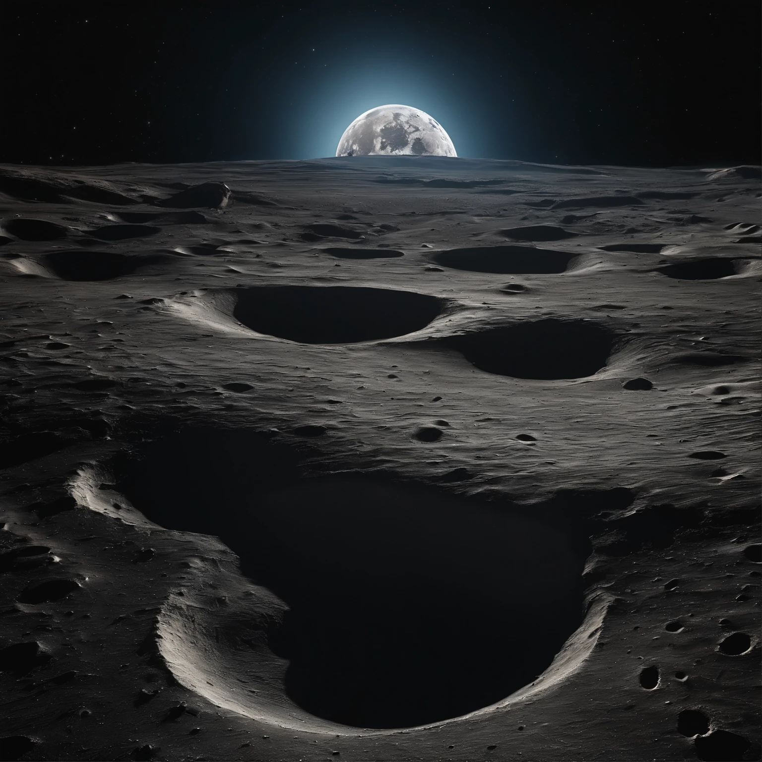 Master Parts、Superior Quality、superior image quality、The 8k quality、Beautiful pictures of the starry sky、magnifica、Arched Milky Way:1.25、Alafed view of Earth from the lunar surface:1.9, Lunar surface, space photo, on the moon, moon background, moon background, on the moon, Lunar soil, space photo, moonscape, Focus on the Moon, On Moon, Numerous craters, Huge Earth in the Sky