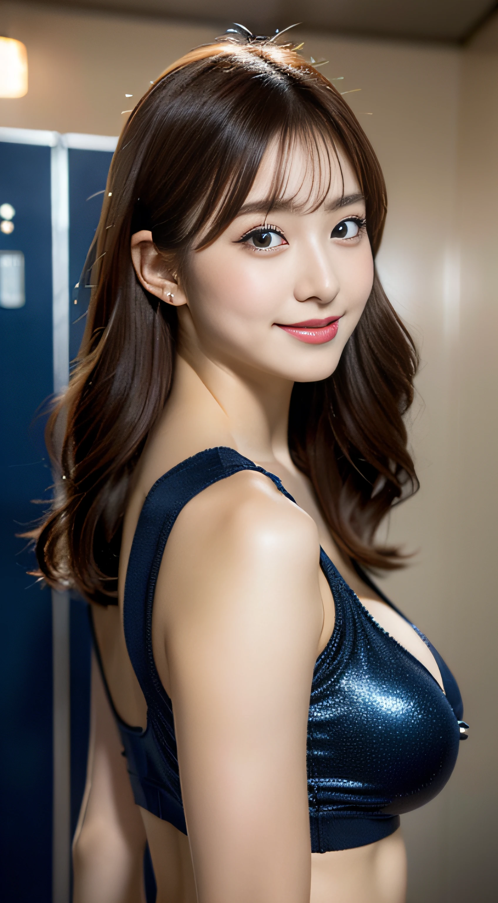 (((32K,very high res, high detailing, highly accurate,Masterpiece Girl 1))),Raw photo & realistic atmosphere,beautiful dark blue eyes,Detailed mouth,Glossy lips,Detailed eyebrows,Soft white skin that shines with every detail,,Eyes drawn in detail、Very beautiful eyes with azure eyes,Detailed lips、Very beautiful face,Very well-formed face、Lifelike face,shiny beautiful lips,Beautiful eyebrows,Infinite reality,Best design,(Insanely cute Japan girl,Healthy style,Beautiful breasts with big breasts,Very cute beautiful girl,Little GirlBest Natural Makeup,Japanese ido,Korean Idols,Japan Cheer Girl,Korean Cheergirls,Moist eyes,Dark beautiful eyes,Beautiful butt,beauty legs,,camel's foot,,Skinny Fingers,Detailed beautiful legs:1.3),超A high resolution、,Natural and realistic face,Back lighting,Pure eyes are too cute,(((photorealisim))),Reality Live Action,(Simple piercing,Glossy nail art:1.1),(Straighten your bangs with shiny red hair,独奏,natural make up:1.3),(Full Body Costume Display,Photograph the whole body,Colorful and sexy cheergirl costume in silver and red, Black, Yellowish-white tones in high-detail design,Sexy cheergirl costume with a lot of exposure,Cheerful and sexy cheergirls,High Definition High Definition Very Beautiful Cute 17 Year Old CheerLocker Room Everyone,hair pin,hair adornments,hairaccessories,micromini skirt,facing back,Leaning forward、We wish you good luck,Bend forward,Show me your ass on all fours,Beautiful back view,:1.5)
