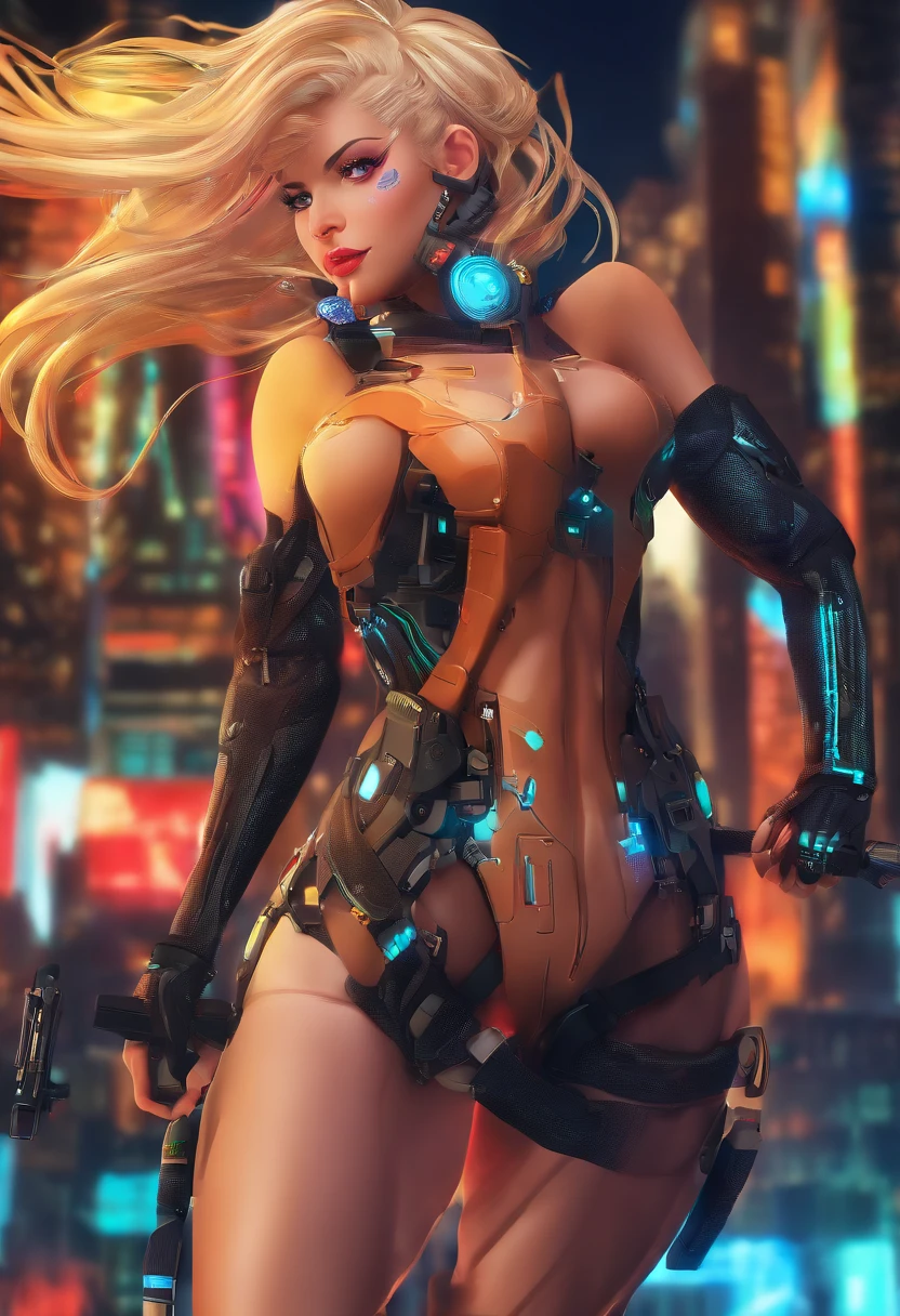 (8K best qualtiy masterpiece:1.2) Woman in black rubber suit full body Esbian blondehair (eye brows up:1.5) Sleeveless Ultra High Leg Big big ass Bewitching thigh open the legs widely blue eyess Face very detailed Beautiful detailed ultra4keye (white backgrounid:1.2)
