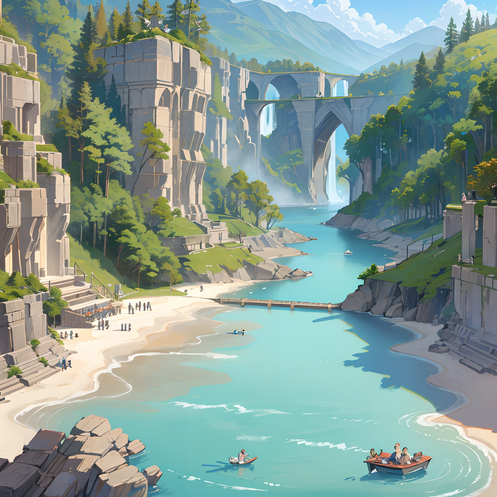 super high resolution, detailed background, World Heritage Site, 6+boys, 6+girls, Happy, joyful, absurdres(Photos of solo travelers)(kemono, furry anthro),