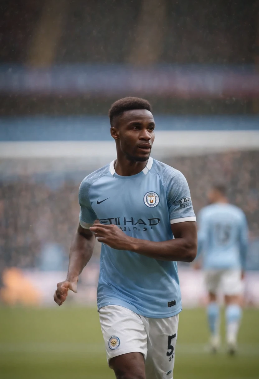 Homem Soccer Player nigeriano in Manchester City