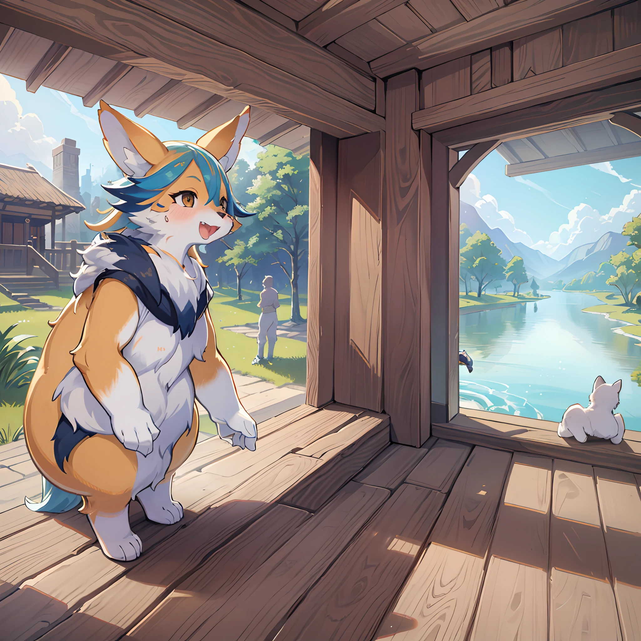 super high resolution, detailed background, World Heritage Site, 6+boys, 6+girls, Happy, joyful, absurdres(Photos of solo travelers)(kemono, furry anthro),