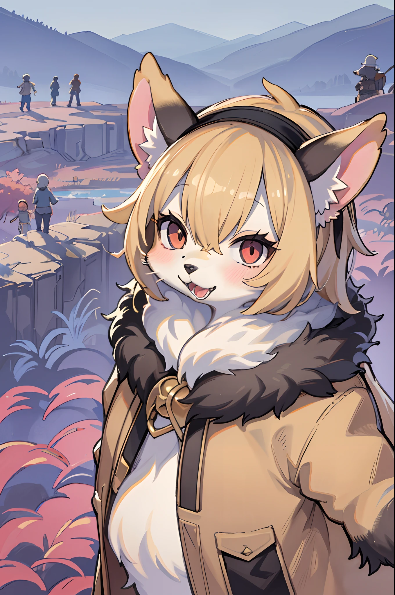 super high resolution, detailed background, World Heritage Site, 6+boys, 6+girls, Happy, joyful, absurdres(Photos of solo travelers)(kemono, furry anthro),