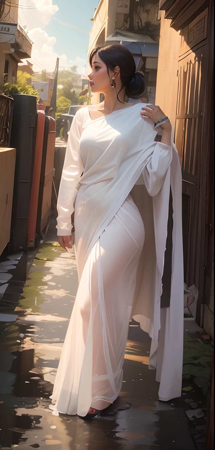 White ass pantyhose,White stockings,Thick white pantyhose,thick white dance socks,without wearing shoes,Colossal tits,hip is cocked,super detailing,hyper HD,A high resolution,1080p,Anatomically correct,Acura,body coordination,Portrait photos,slender thigh,Delicatemakeup,Best quality, tmasterpiece, 超A high resolution, RAW photos, Beautiful and beautiful,deepshadow, (realistically:1.4), full-body composition, Striking perspective.Shirtless