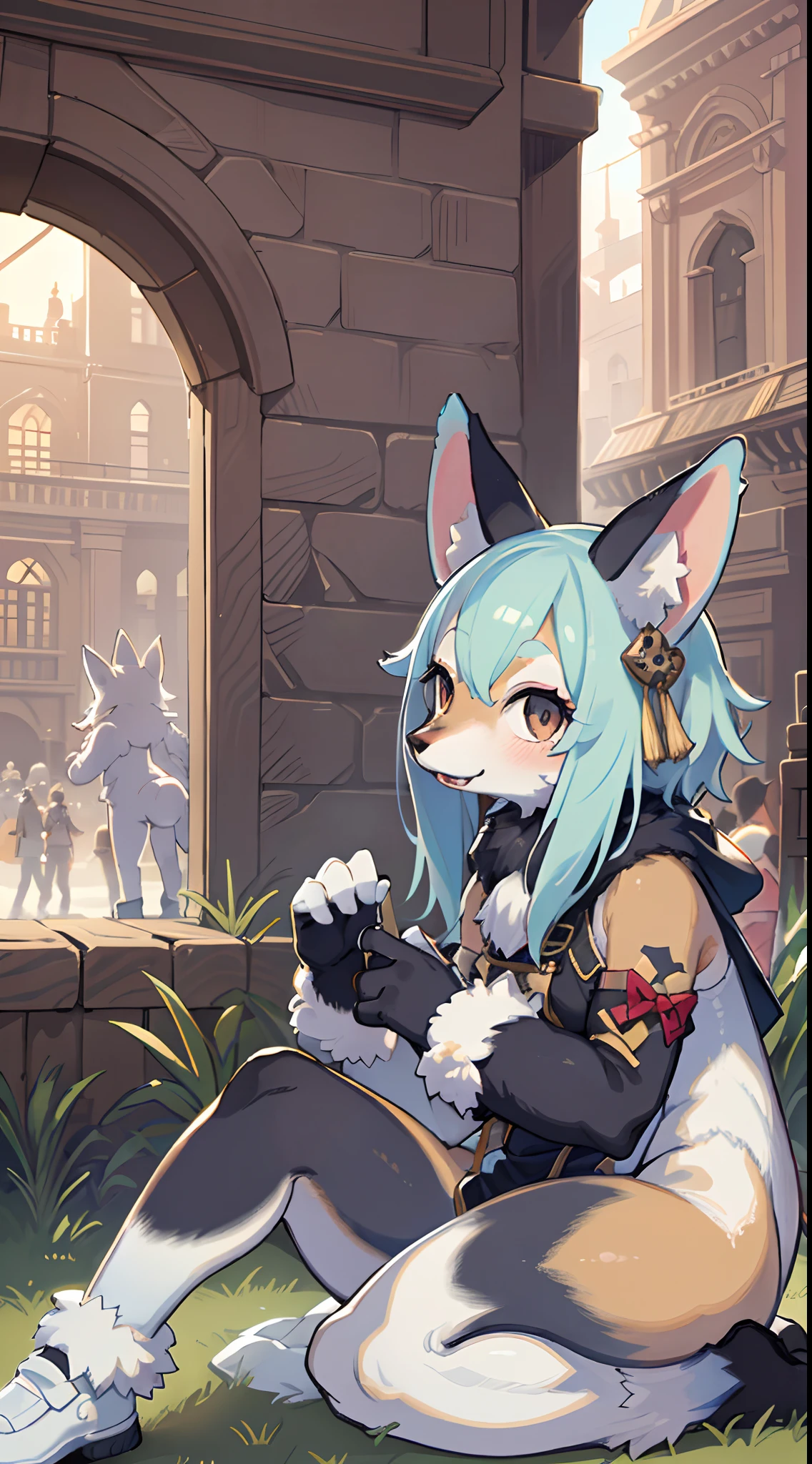 super high resolution, detailed background, World Heritage Site, 6+boys, 6+girls, Happy, joyful, absurdres(Photos of solo travelers)(kemono, furry anthro),