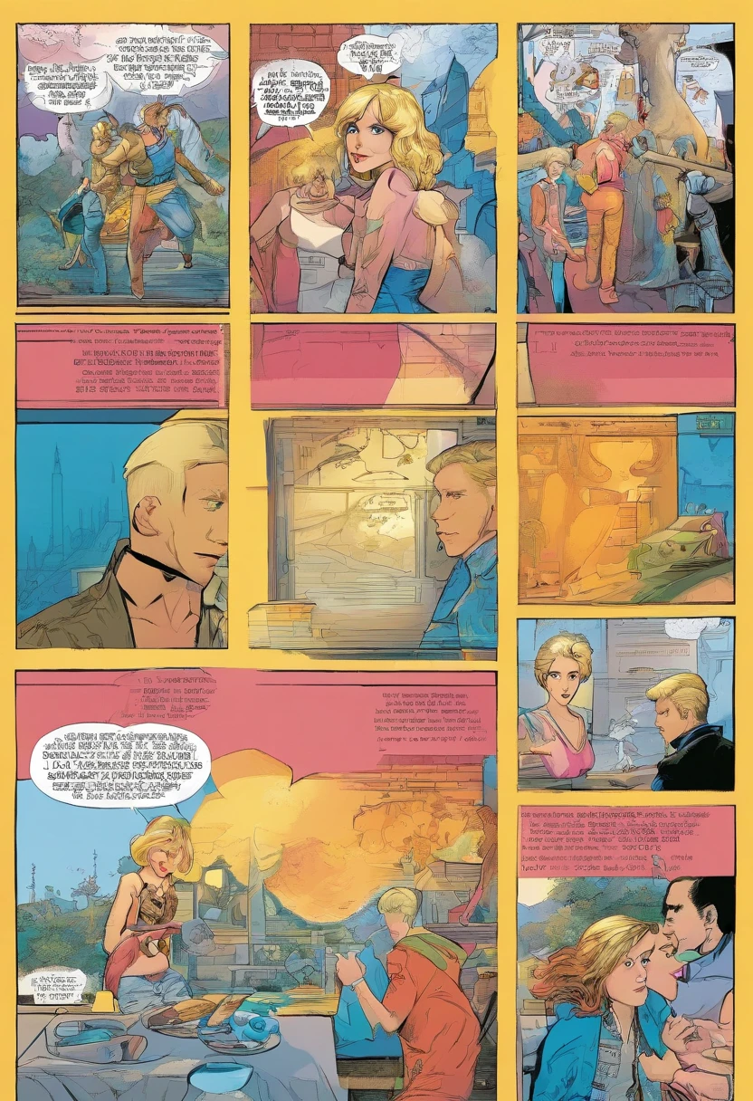 American comics,the comic's story is about a boy blond American mestizo with French blue eye cream skin. Trauma sexual, pré adolescente comportamento delinquente e estilo rockeiro The style is exaggerated and detailed