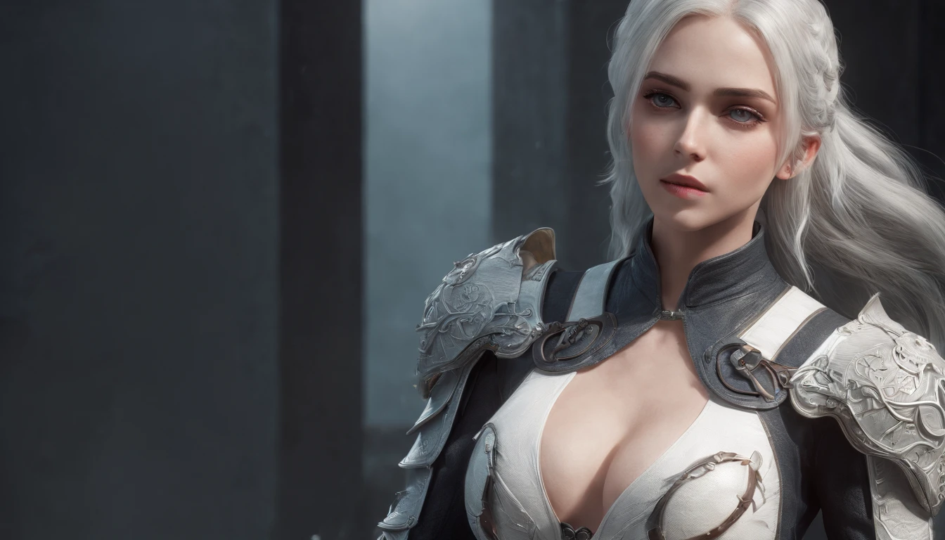 Cirilla Fiona Elen Riannon，Highest image quality，Outstanding details，超高分辨率，（Fidelity：1.4）, Favor the details，closeup cleavage，Ride a dragon，High-tech dragon knight mech，He has a delicate and beautiful face，（（Blue-white flying semi-mechanical fuselage：1.8）），Raised sexy，frontage，Cidade futuristica，mechanically aesthetic，Virtual Engine 5，Perfect detail rendering，rendering by octane，hyper HD