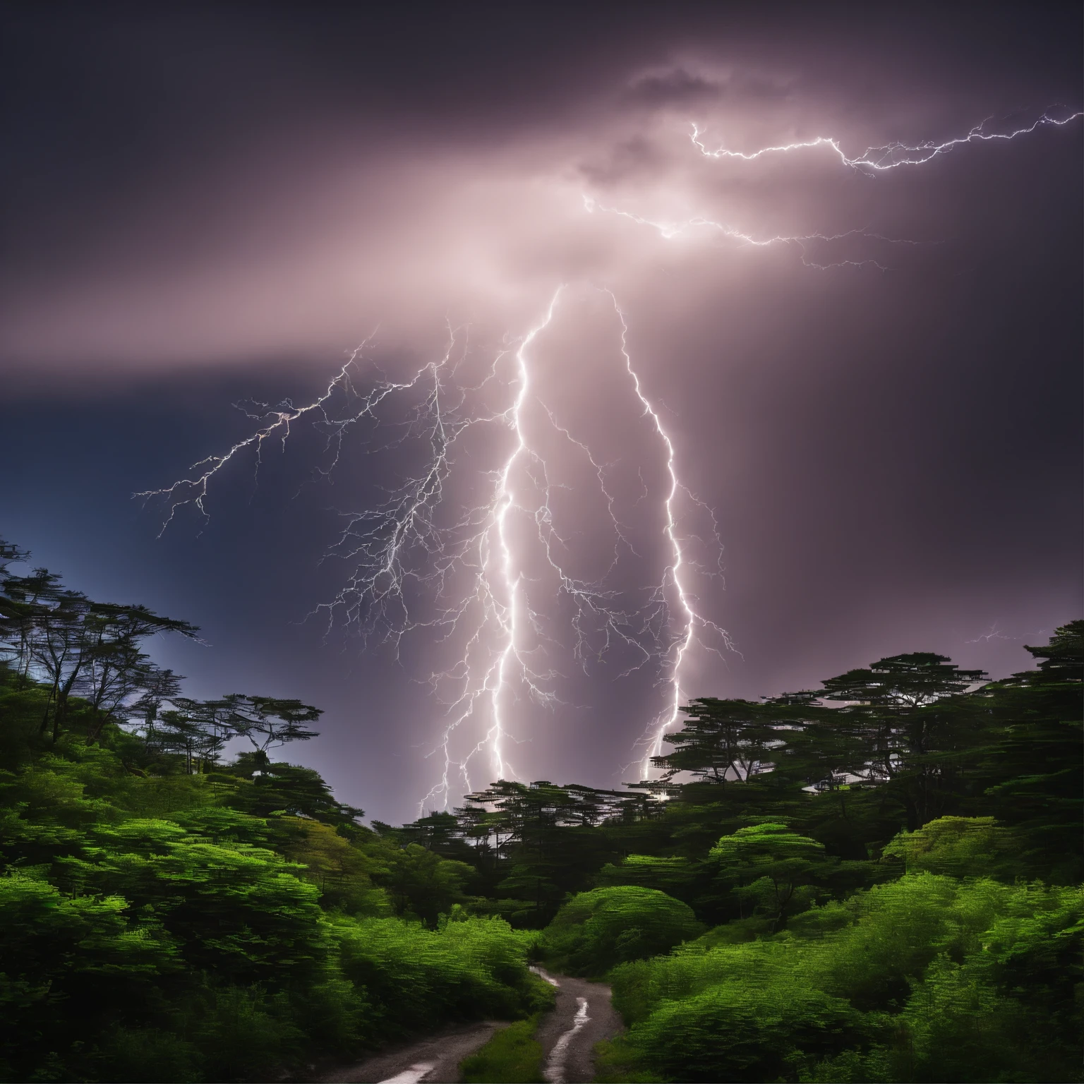 Master Parts、Superior Quality、superior image quality、The 8k quality、Beautiful photos of lightning、magnifica、(Mt fuji:1.25)、((Dramatic Lightning:1.9))