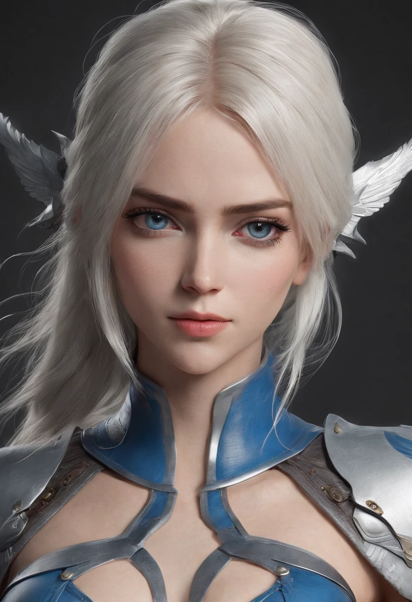 Cirilla Fiona Elen Riannon，Highest image quality，Outstanding details，超高分辨率，（Fidelity：1.4）, Favor the details，closeup cleavage，Ride a dragon，High-tech dragon knight mech，He has a delicate and beautiful face，（（Blue-white flying semi-mechanical fuselage：1.8）），Raised sexy，frontage，Cidade futuristica，Snow，themoon，mechanically aesthetic，Virtual Engine 5，Perfect detail rendering，rendering by octane，hyper HD