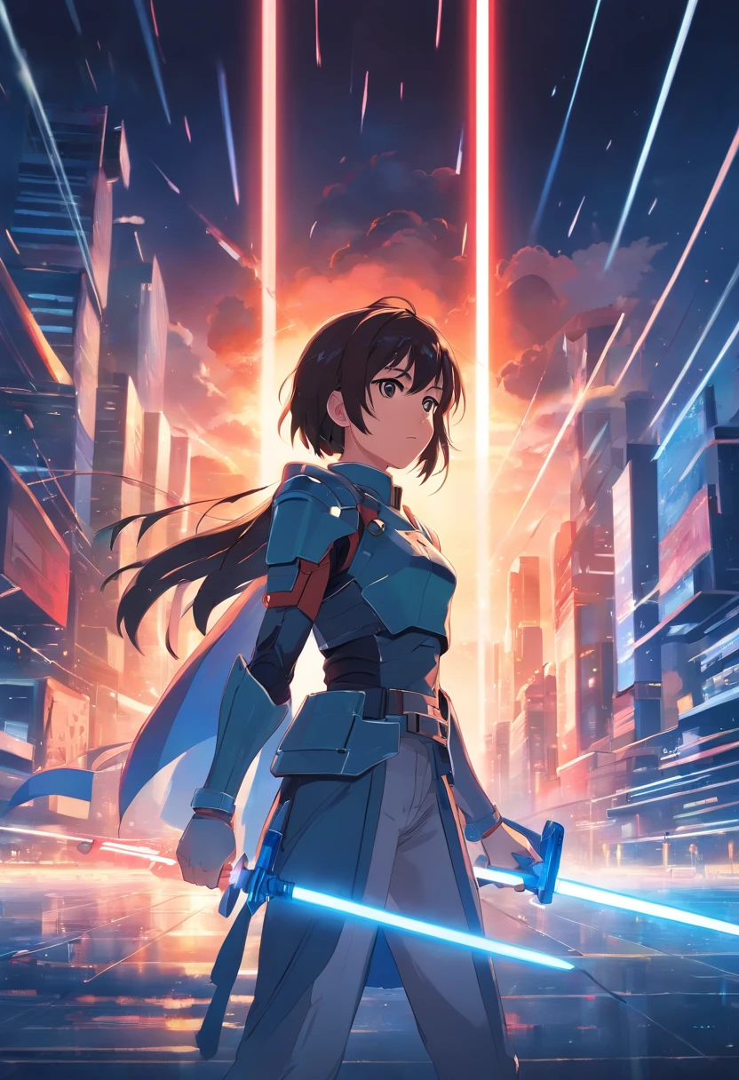 best quality,ultra-detailed, dark side, iconic villain, powerful presence, black armor, towering figure, heavy breathing, red lightsaber, menacing stare, force choke, feared and respected, galactic empire, leader of the Sith, ominous background, intense silhouette, epic battle, star destroyer, force lightning, epic duel, dark force energy, dramatic lighting, iconic helmet, distorted voice