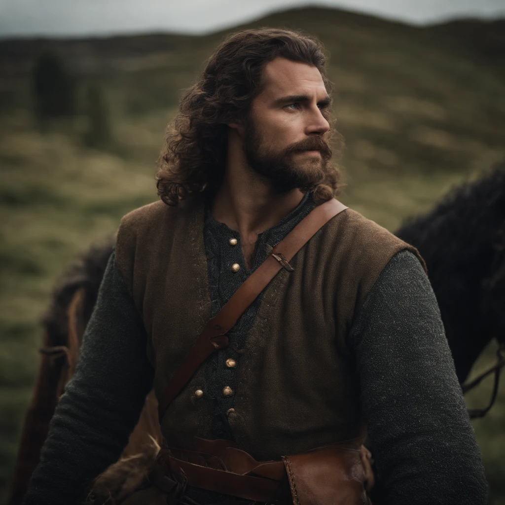 Homem de cabelo ruivo, homem medieval, homem importante, homem visigoto, Scottish man, Danish man