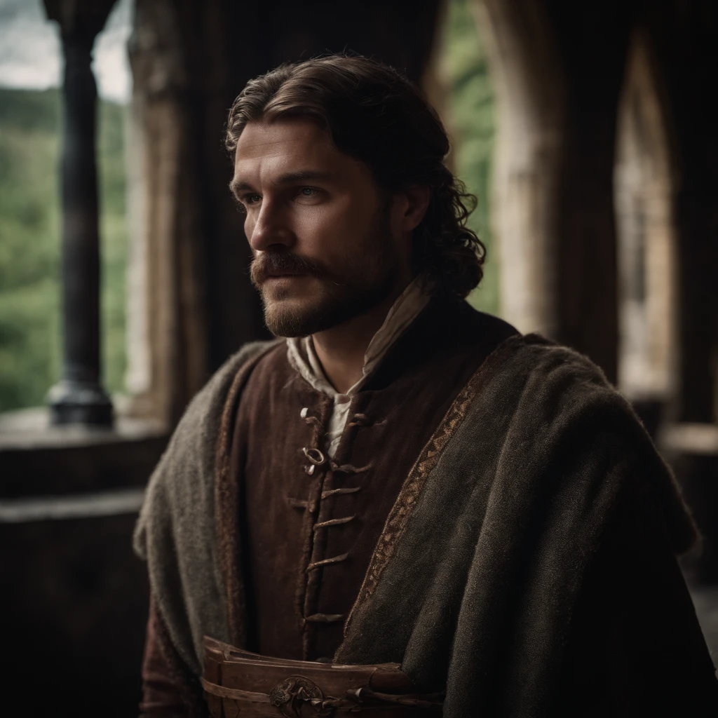 Homem de cabelo ruivo, homem medieval, homem importante, homem visigoto, Scottish man, Danish man