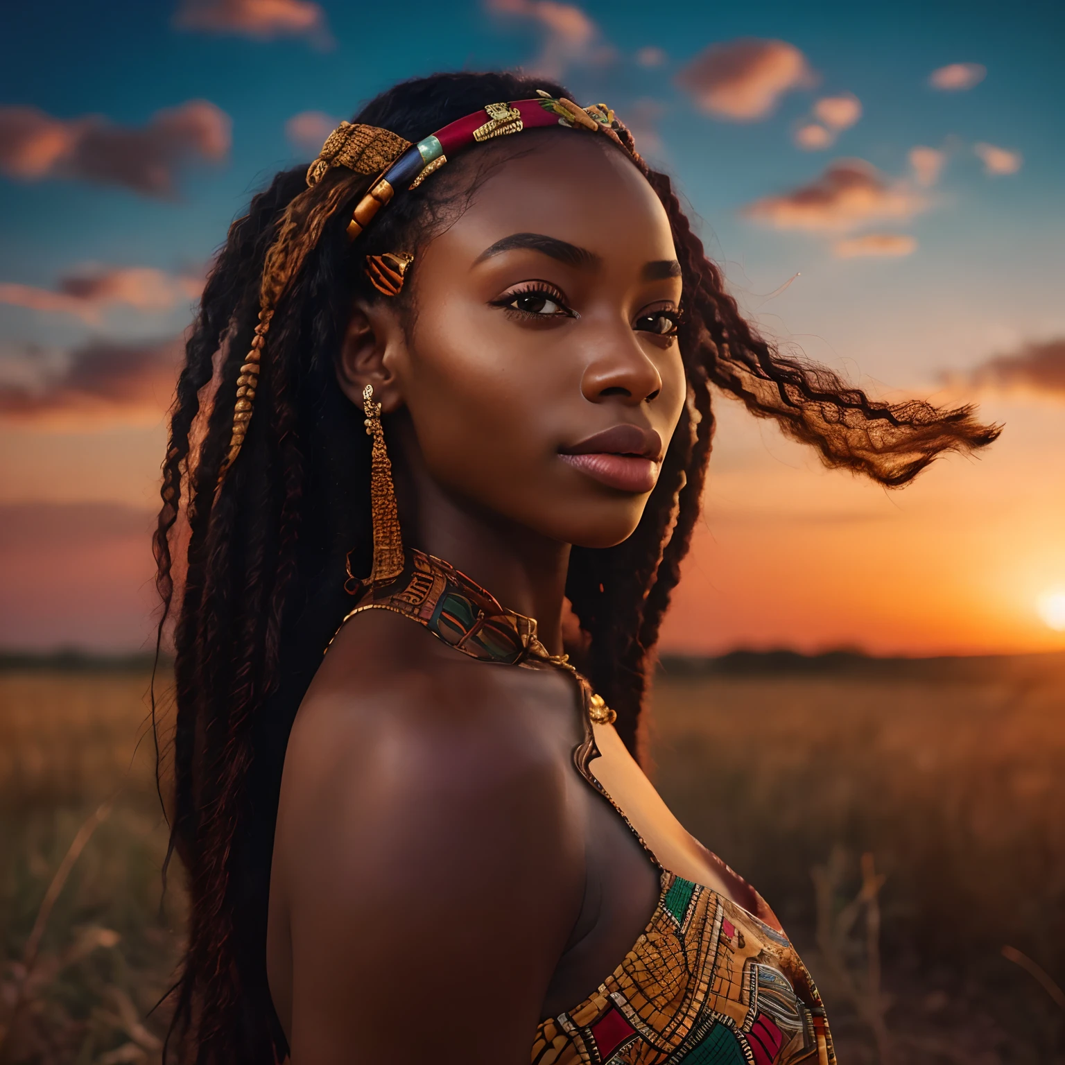 African girl, Instagram model, young teen under 6 years old, Change face, perfect face, real face, real human texture, same color skin as girl,