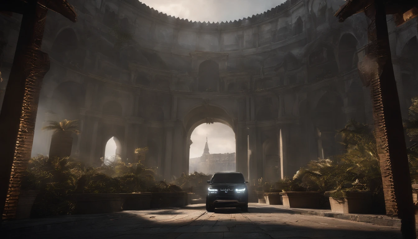 high high quality, tmasterpiece, 超高分辨率, (フォトリアリスティック: 1.4), RAW photogr,shadowing, rendering by octane, 8K, Super sharp,very complex details, realistic raytraicing, CGSoation trends,Future urban war ruins
