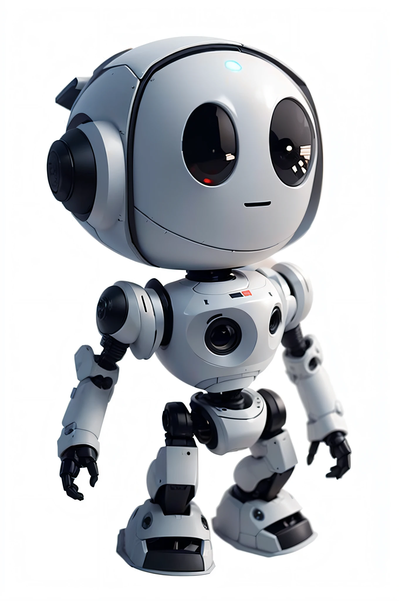 a white robot with black eyes and a black nose, cute humanoid robot, adorable friendly robot, cute robot, friendly humanoid robot, 3d robot, tintoy characterdesign robot, friendly humanoid cyber robot, humanoid robot, humanoid character, humanoide robot, robot with human face, a robot, friendly robot, concept robot, very cute robot zen