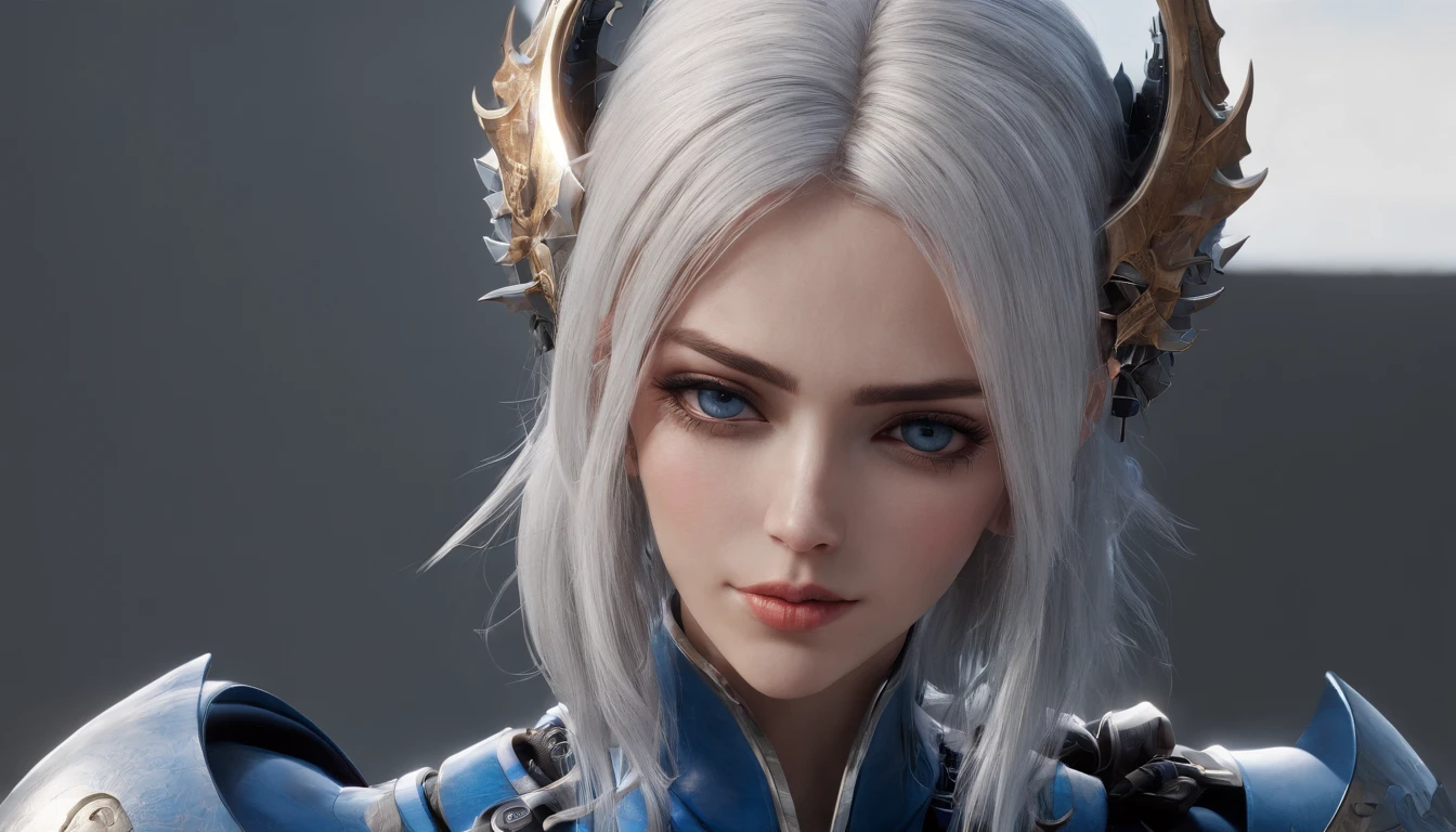 Cirilla Fiona Elen Riannon,Highest image quality,Outstanding details,超高分辨率,(Fidelity:1.4), Favor the details,closeup cleavage,Ride a dragon,High-tech dragon knight mech,He has a delicate and beautiful face,((Blue-white flying semi-mechanical fuselage:1.8)),Raised sexy,frontage,Cidade futuristica,mechanically aesthetic,Virtual Engine 5,Perfect detail rendering,rendering by octane,hyper HD