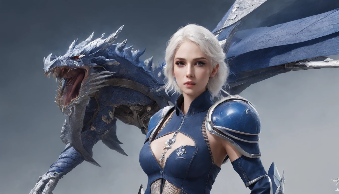 Luna Freya Knox Frey,Highest image quality,Outstanding details,超高分辨率,(Fidelity:1.4), Favor the details,closeup cleavage,Ride a dragon,High-tech dragon knight mech,He has a delicate and beautiful face,((Blue-white flying semi-mechanical fuselage:1.8)),Raised sexy,frontage,Cidade futuristica,Snow,themoon,mechanically aesthetic,Virtual Engine 5,Perfect detail rendering,rendering by octane,hyper HD